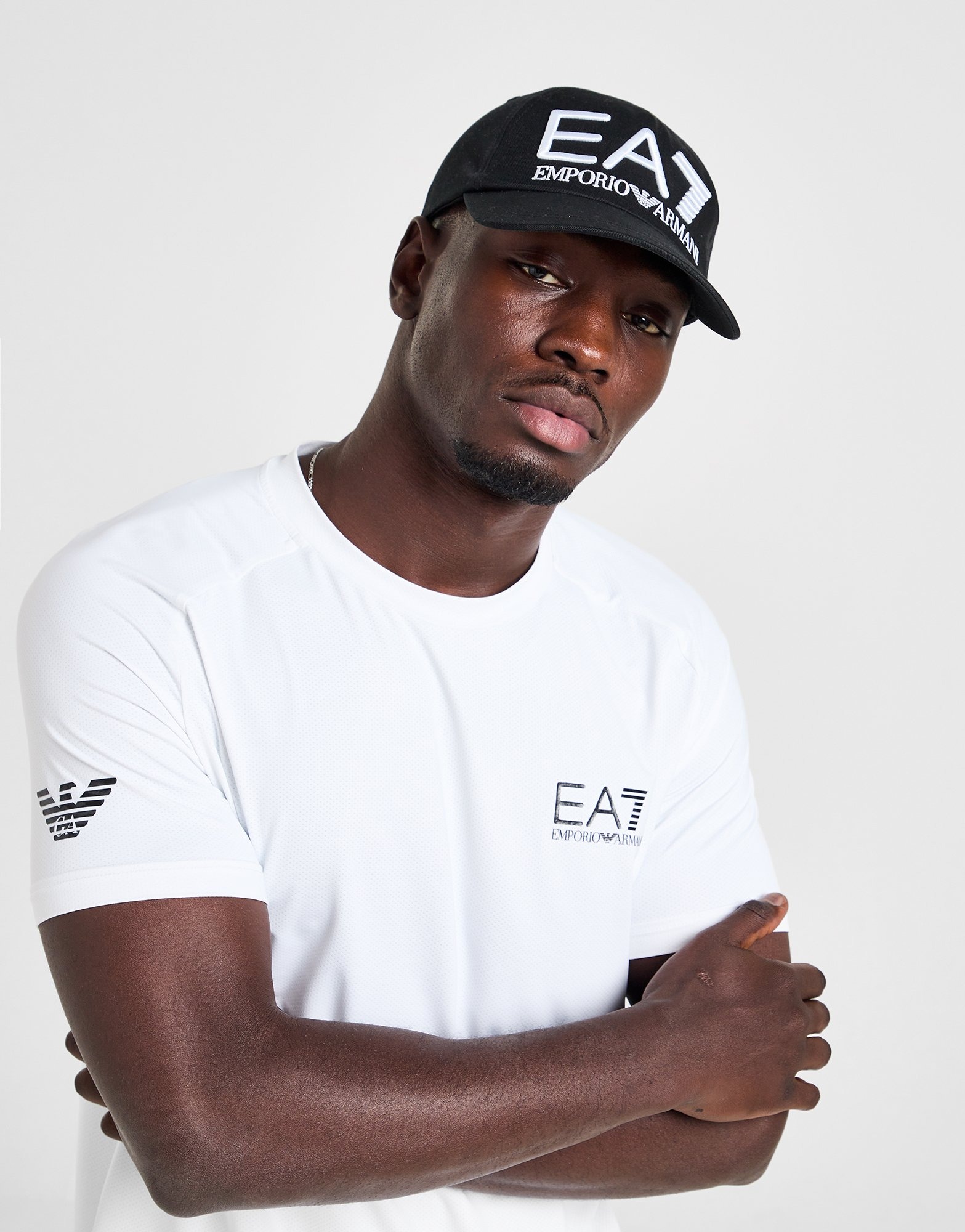 Black Emporio Armani EA7 Training Logo Series Cap JD Sports UK