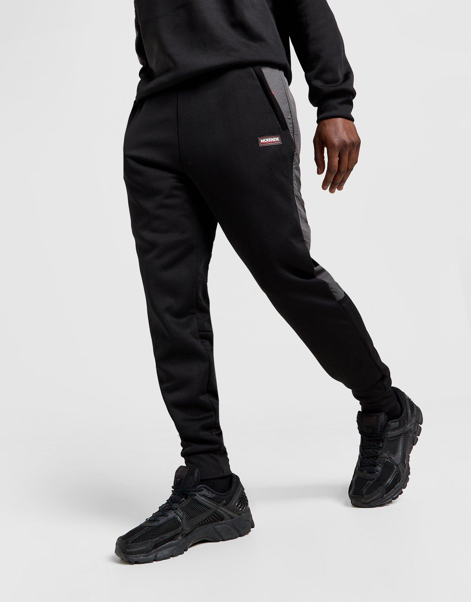 Black McKenzie Chaos Poly Fleece Track Pants - JD Sports