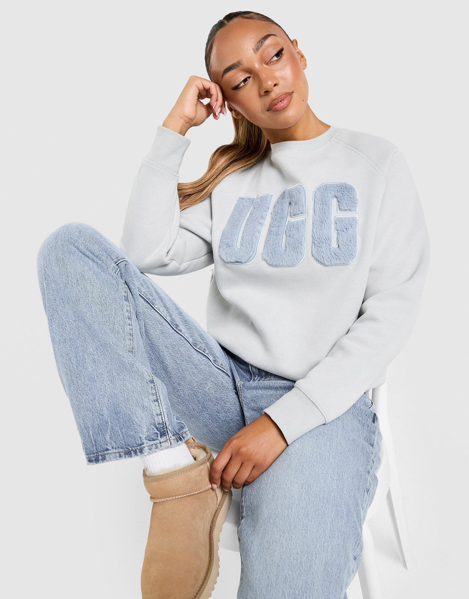 UGG Felpa Fuzzy Logo Crew
