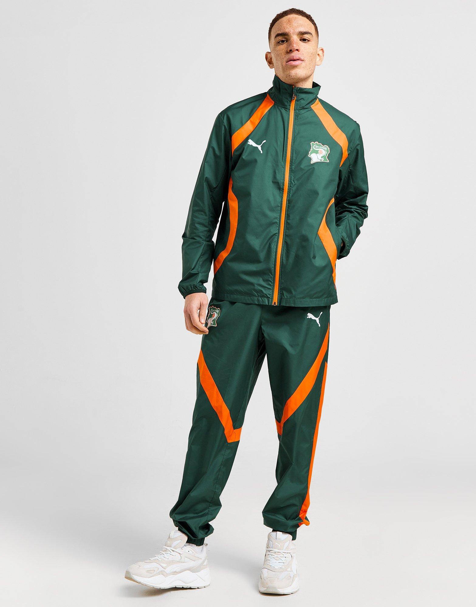 Green PUMA Ivory Coast Pre Match Track Jacket - JD Sports Global Green PUMA Ivory Coast Pre Match Track Jacket - JD Sports Global