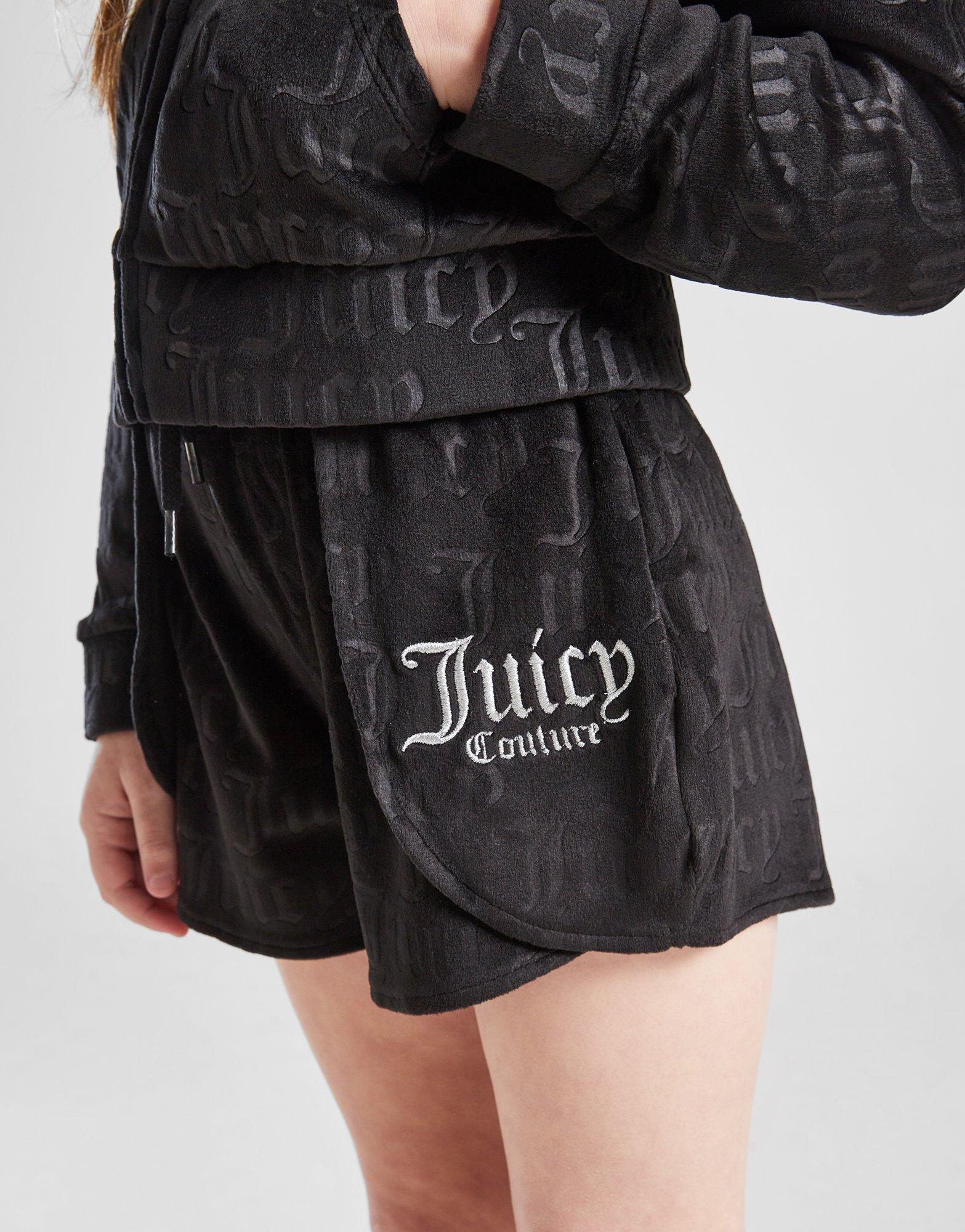 JUICY COUTURE Mono Velour Full Zip/Shorts Set Children