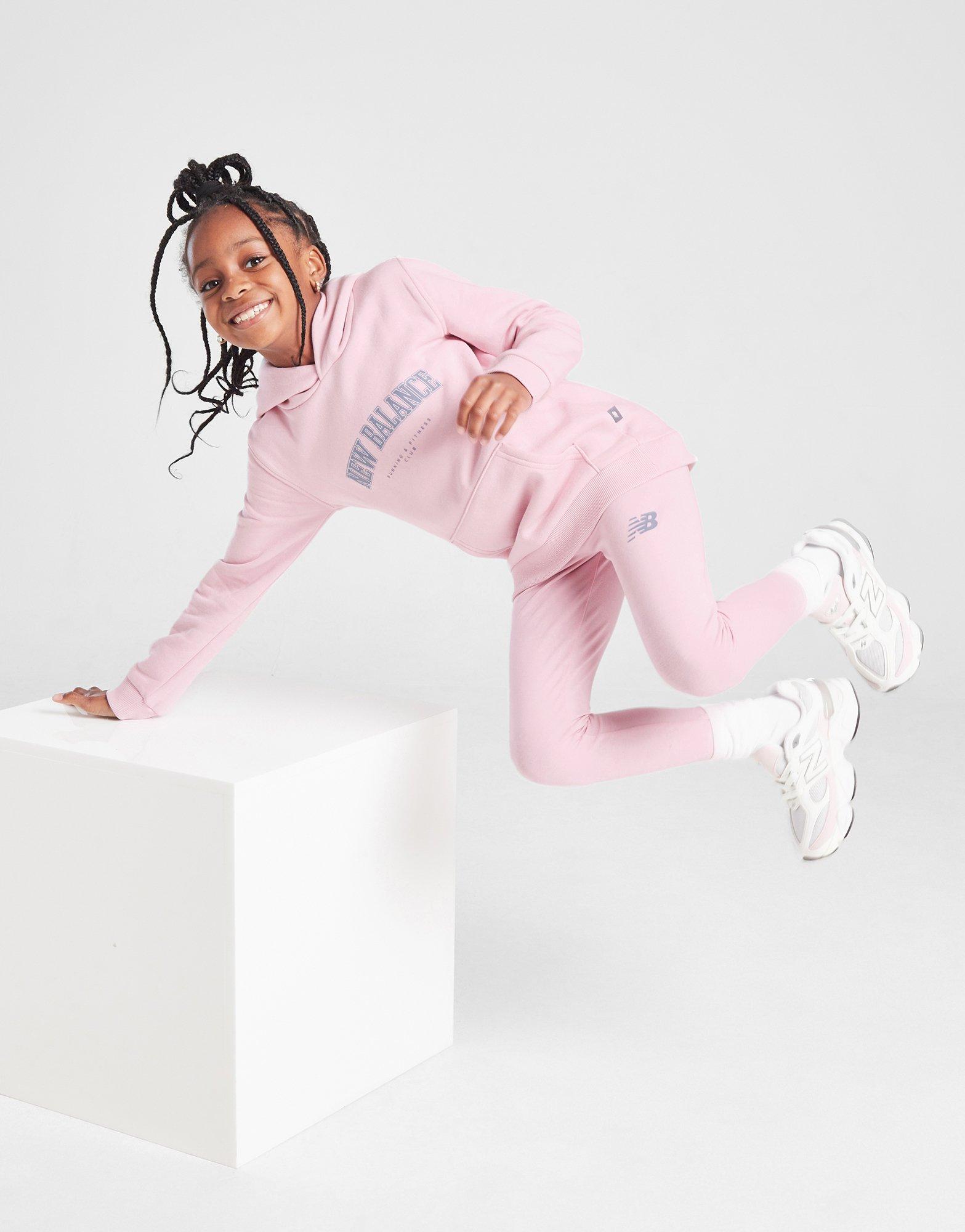 New Balance Girls' Arch Logo Hoodie/Leggings Set Children