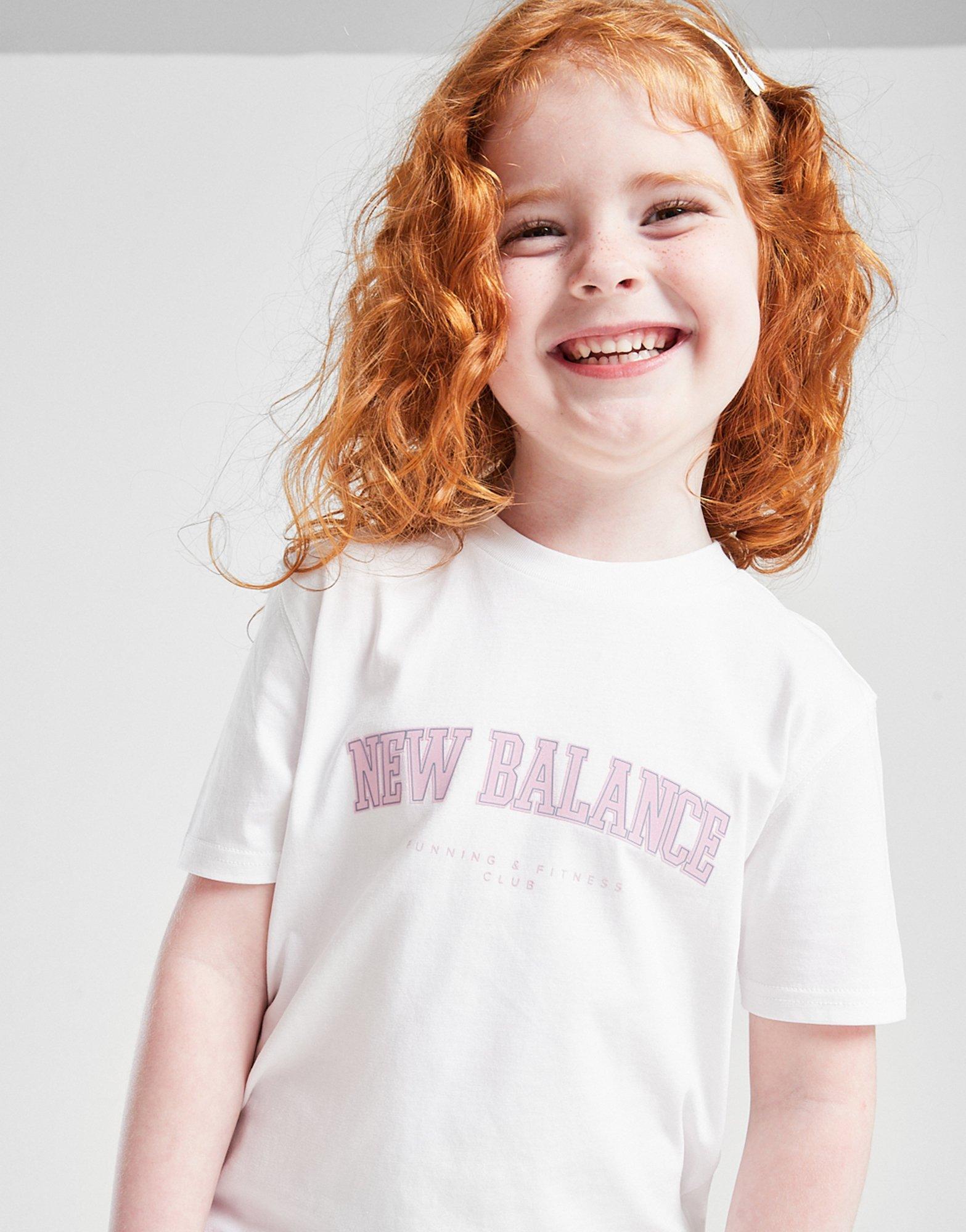 New Balance Girls' Arch Logo T-Shirt/Shorts Children