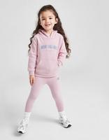 New Balance Girls' Arch Logo Felpa/Leggings Completo Bebé