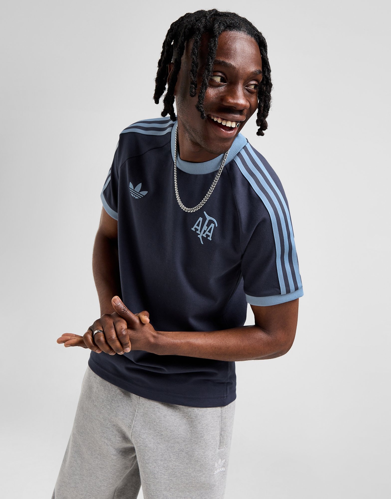Blue adidas Originals Argentina Anniversary T-Shirt - JD Sports