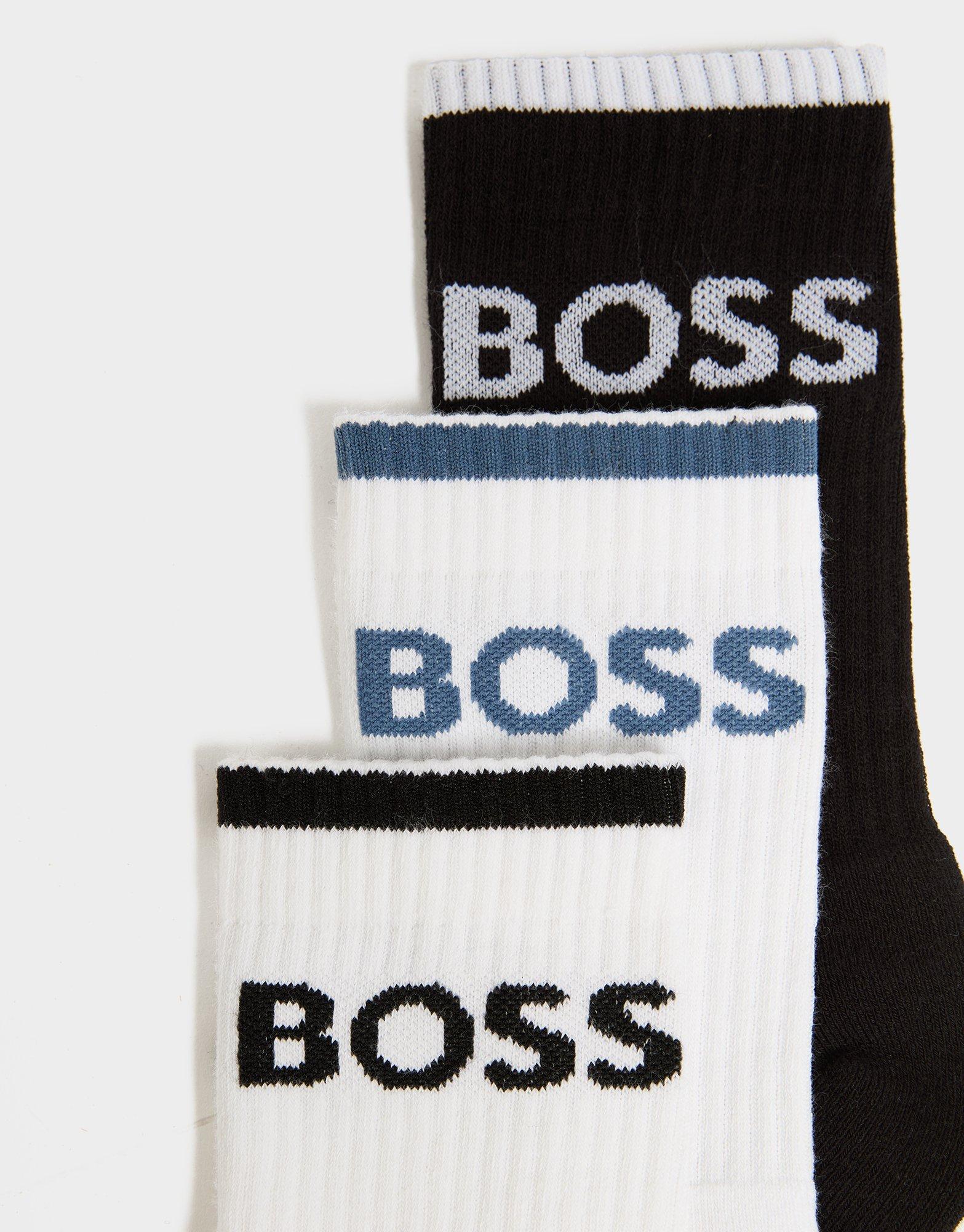BOSS 6-Pack QS Stripe Classic Crew Socks