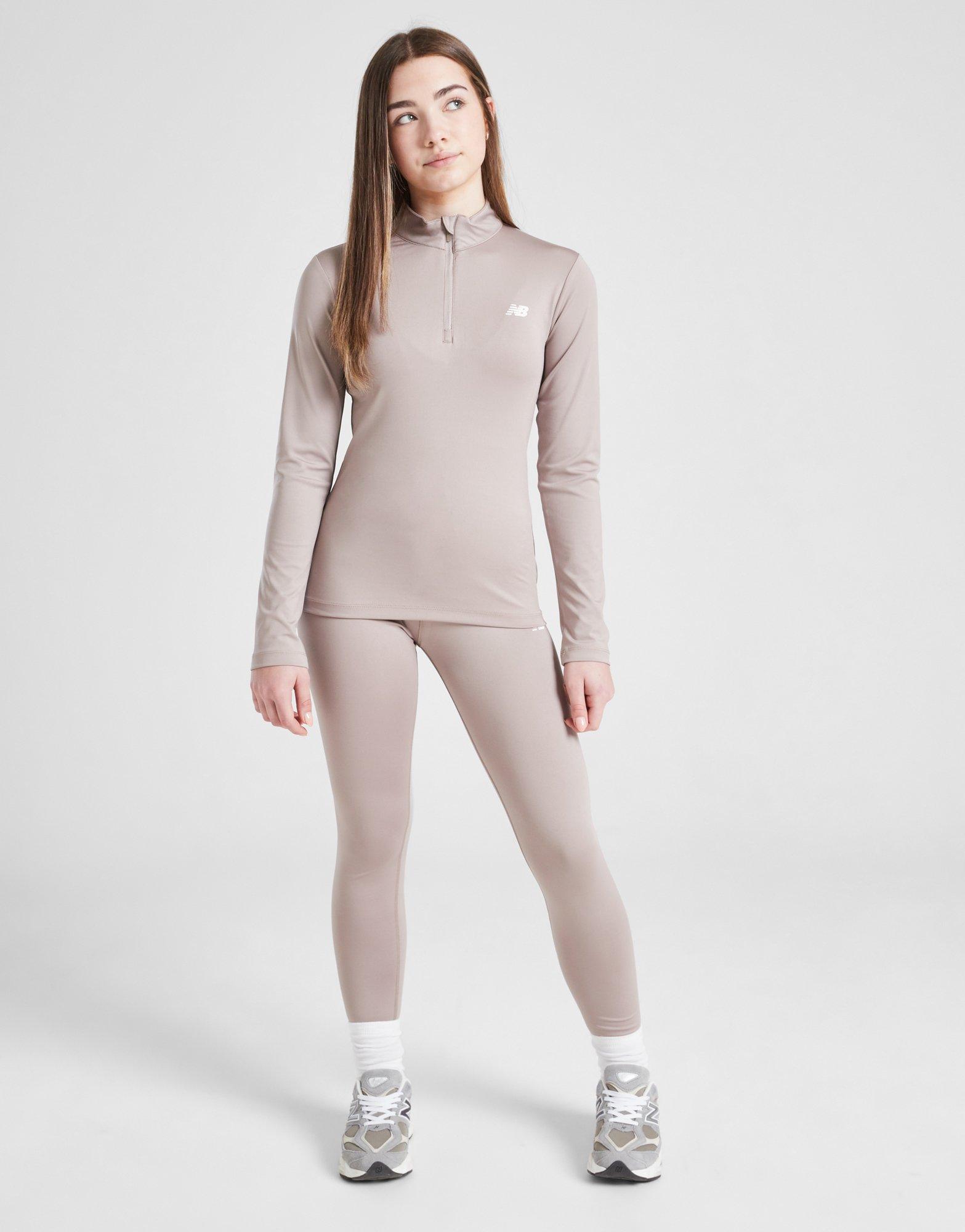 New Balance Girls' Fitness 1/2 Zip Top Junior