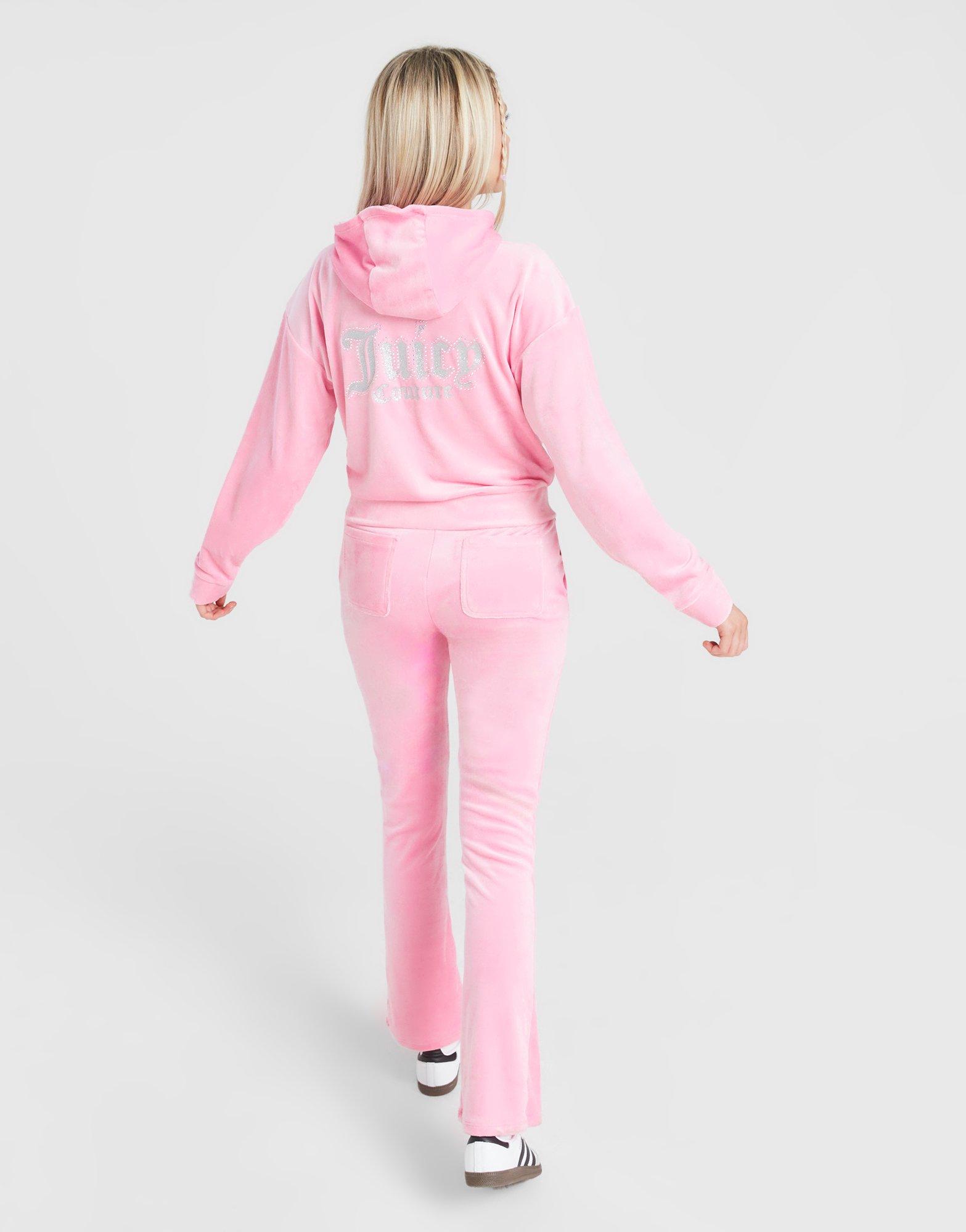 JUICY COUTURE Girls' Crop Full Zip Flare Tracksuit Junior