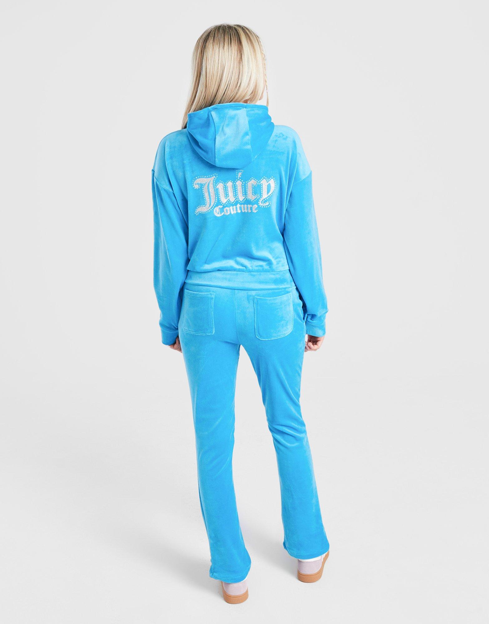JUICY COUTURE Girls' Crop Full Zip Flare Tracksuit Junior