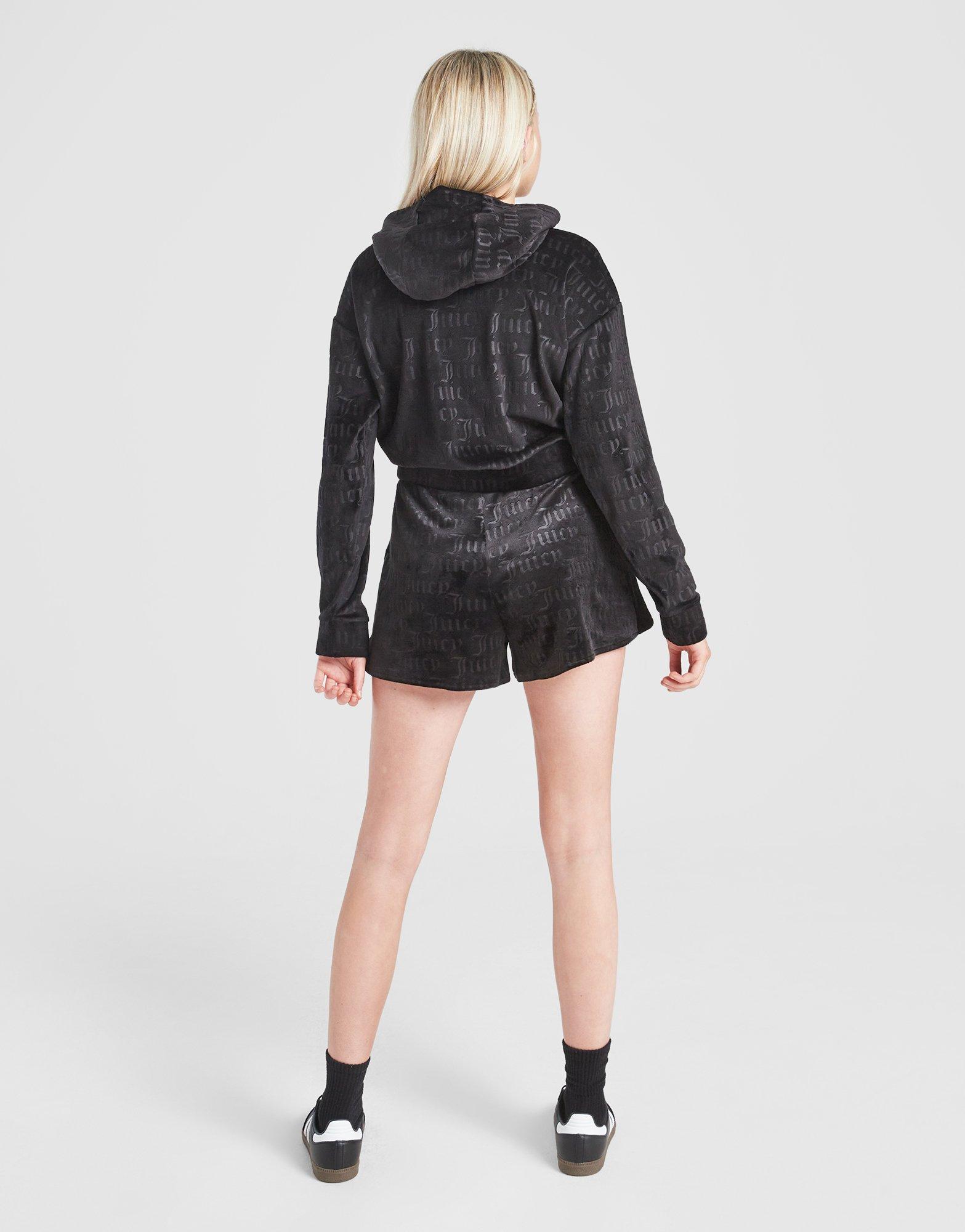 JUICY COUTURE Girls' Full Zip Hoodie Shorts Tracksuit Junior