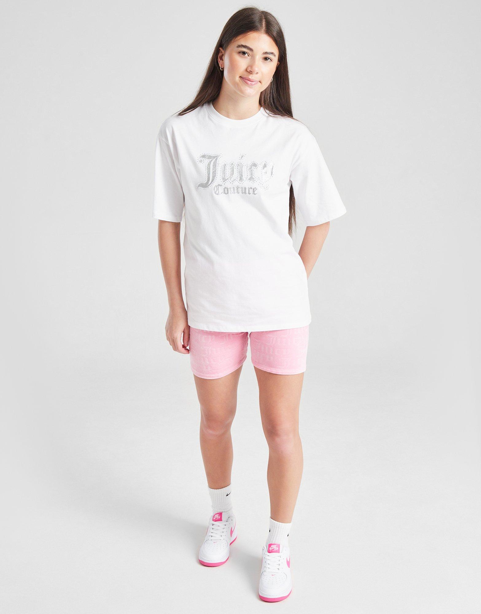 JUICY COUTURE Oversized fit -T-paita ja shortsit Juniorit