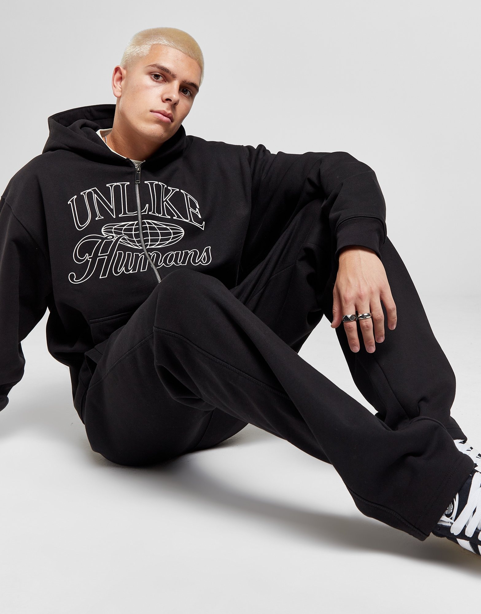 Unlike Humans International Zip Through Hoodie