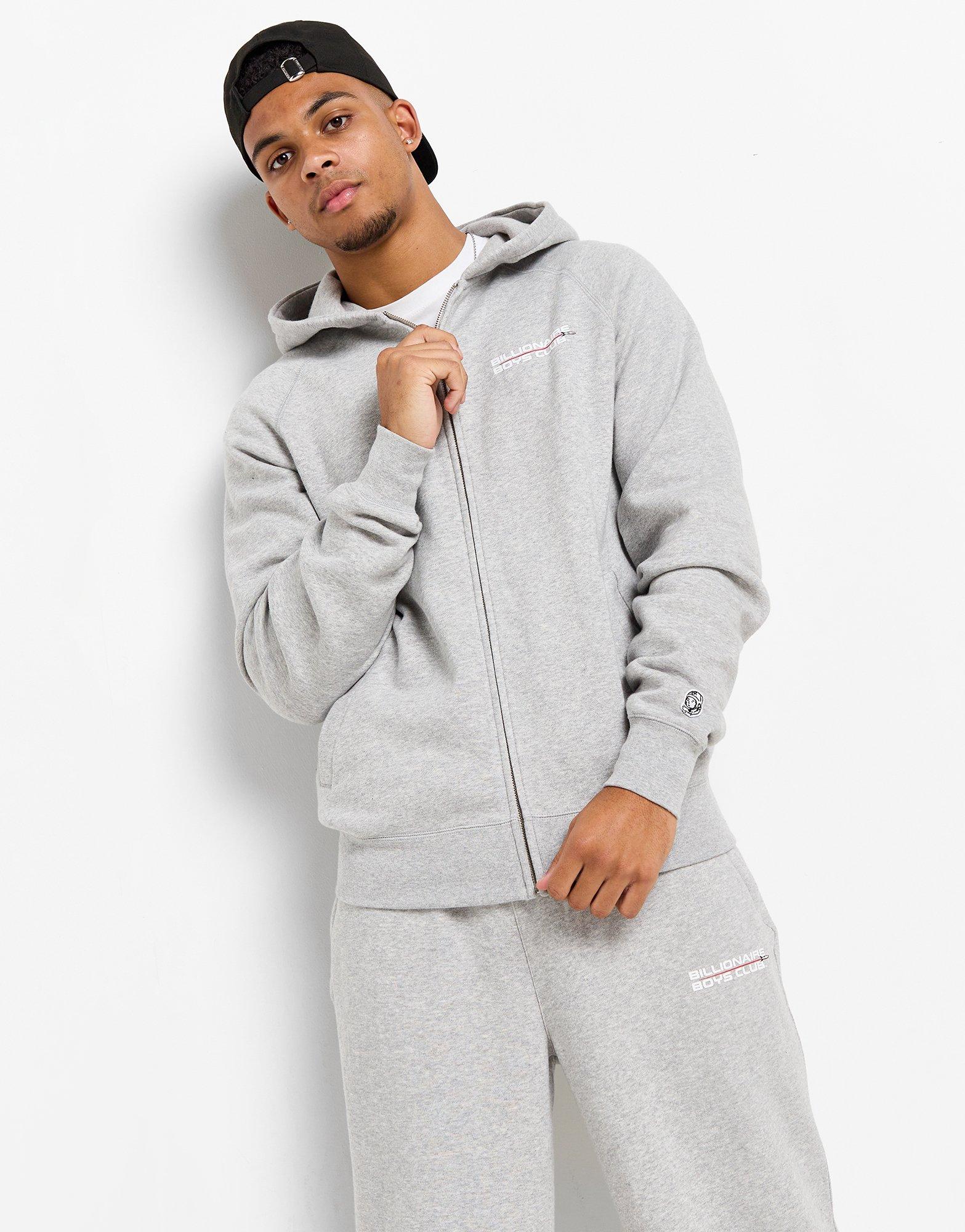 Grey Billionaire Boys Club Rocket Full Zip Hoodie JD Sports NZ