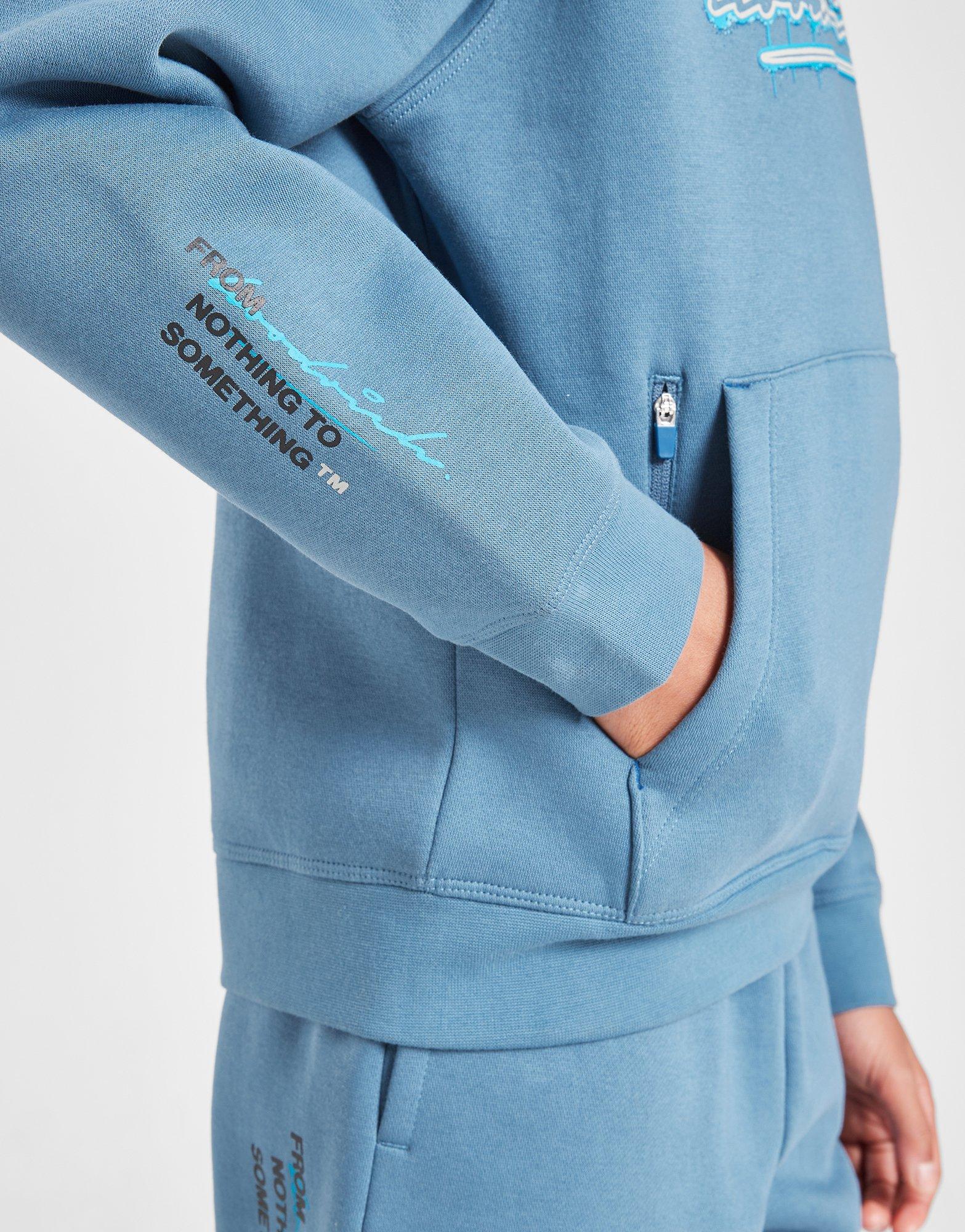 Blue Hoodrich Splatter Hoodie Junior JD Sports Global