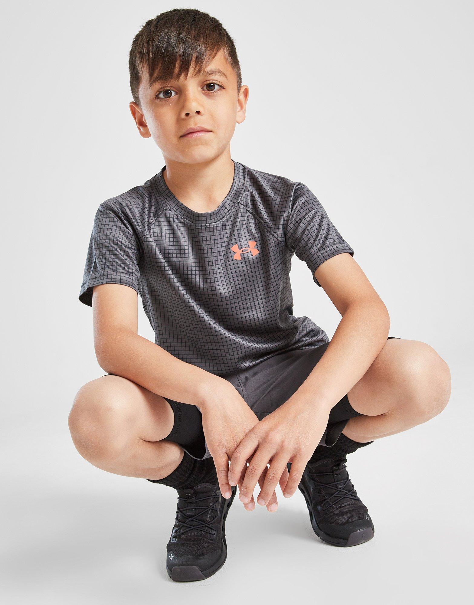 Under Armour Tech Embossed T-Shirt/Shorts Set Children
