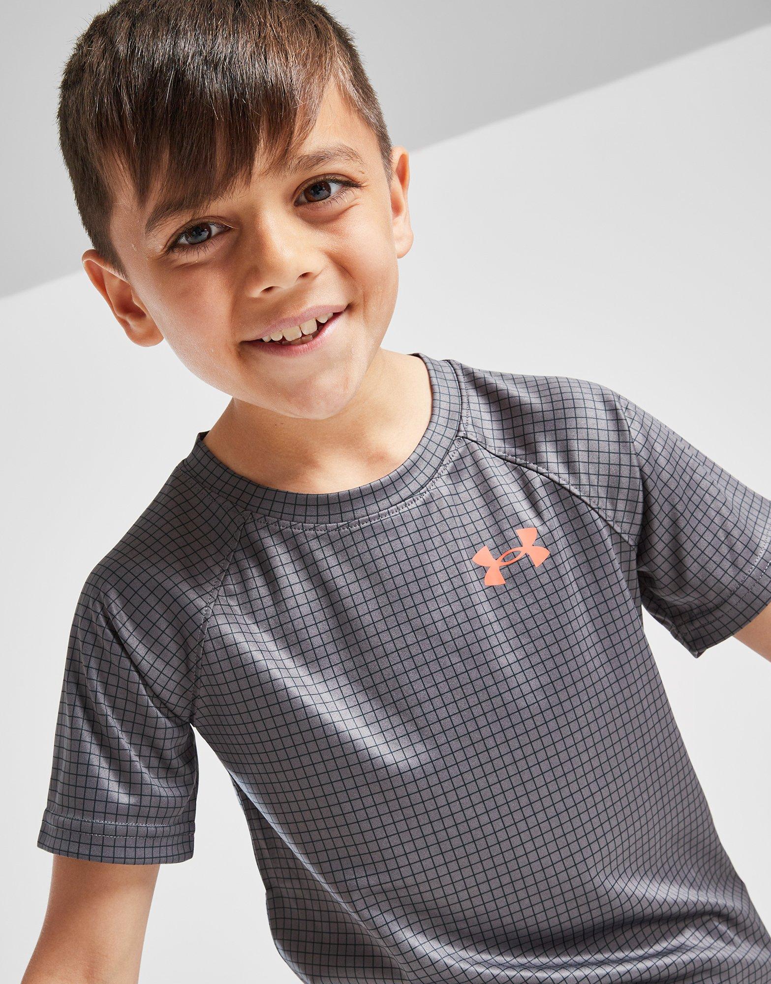 Under Armour Tech Embossed T-Shirt/Shorts Set Children