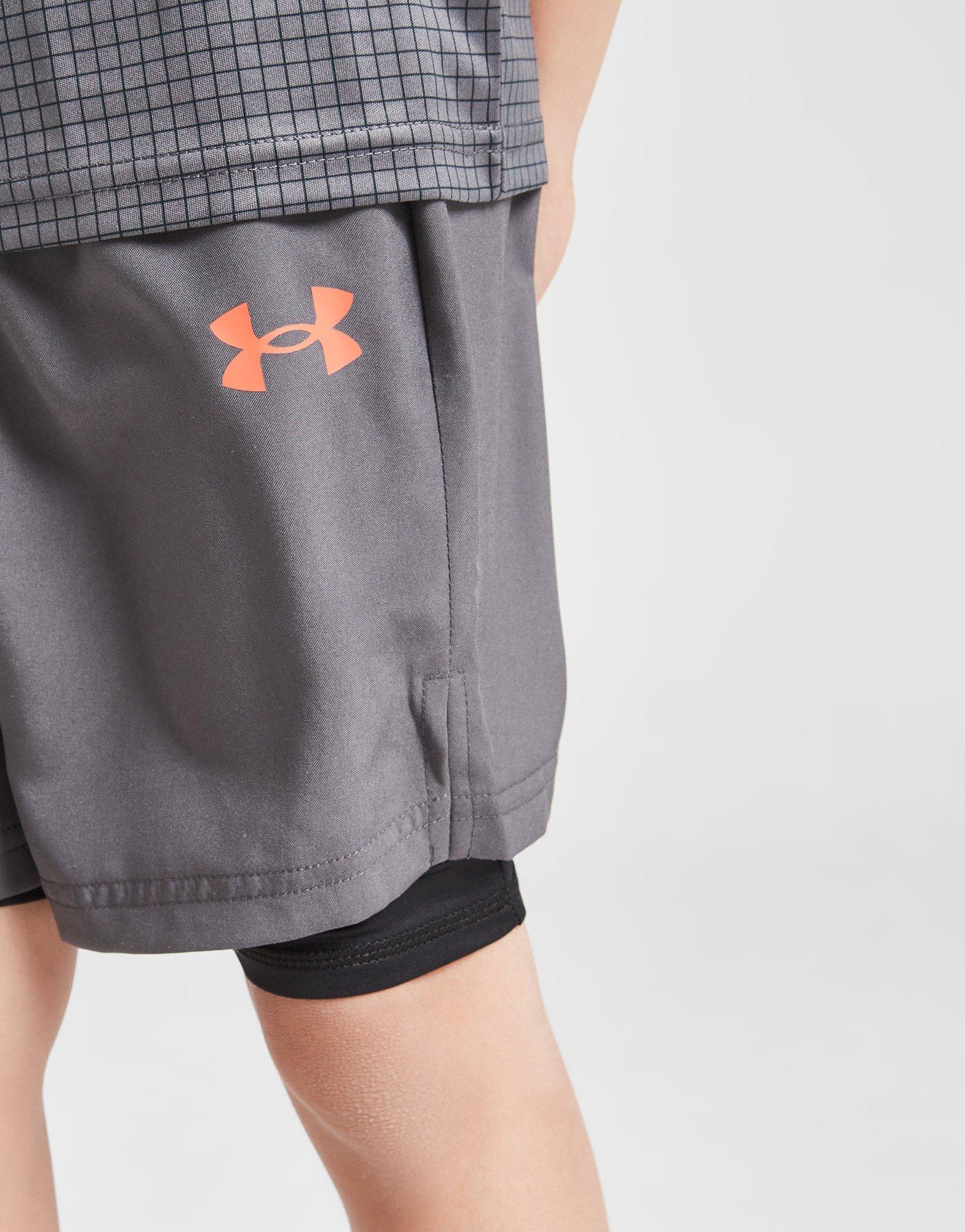 Under Armour Tech Embossed T-Shirt/Shorts Set Children