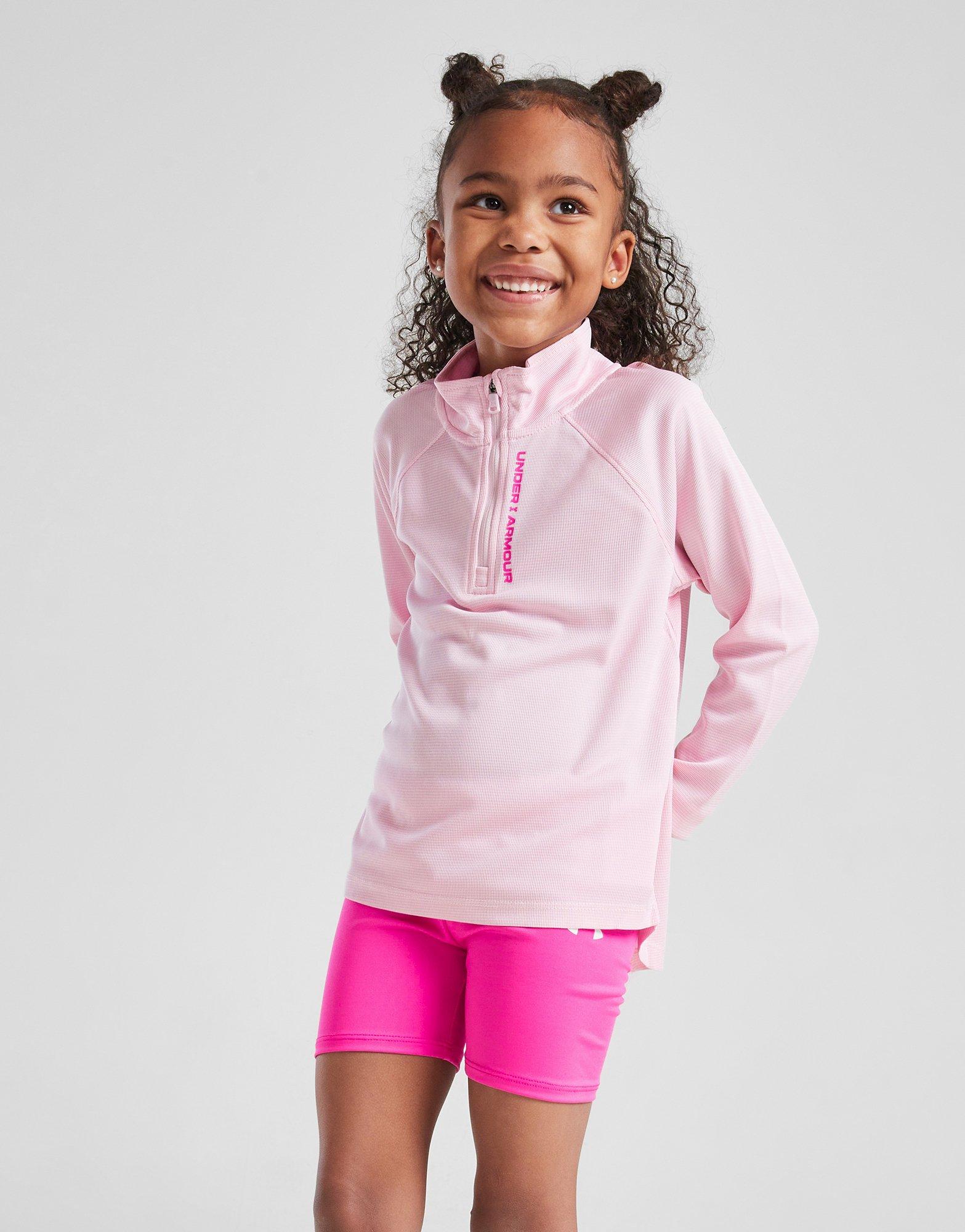Under Armour Girls' Tech Twist 1/4 Zip Top/Shorts Set Children