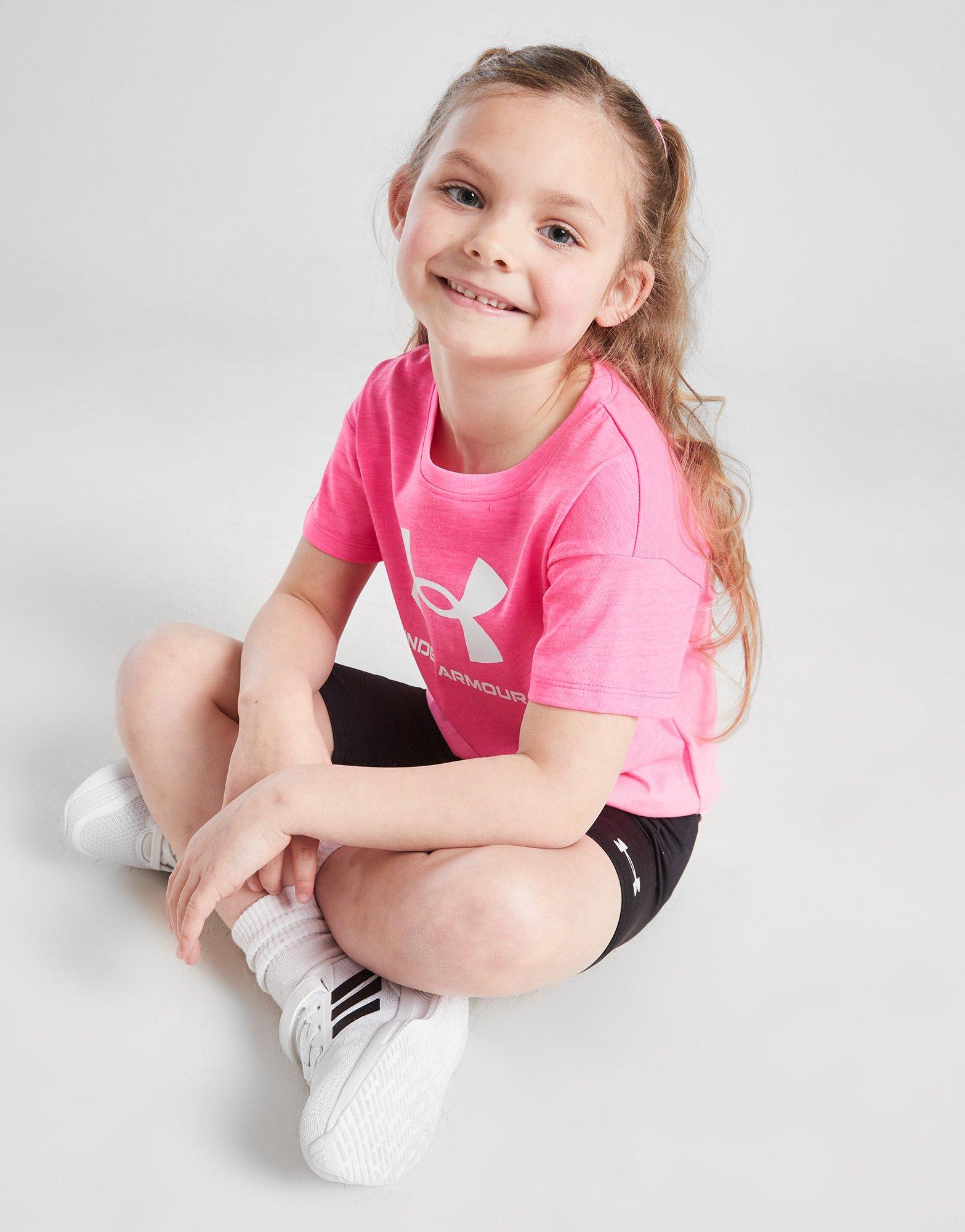 取寄) アンダーアーマー キッズ ガールズ パイピング カラーブロック