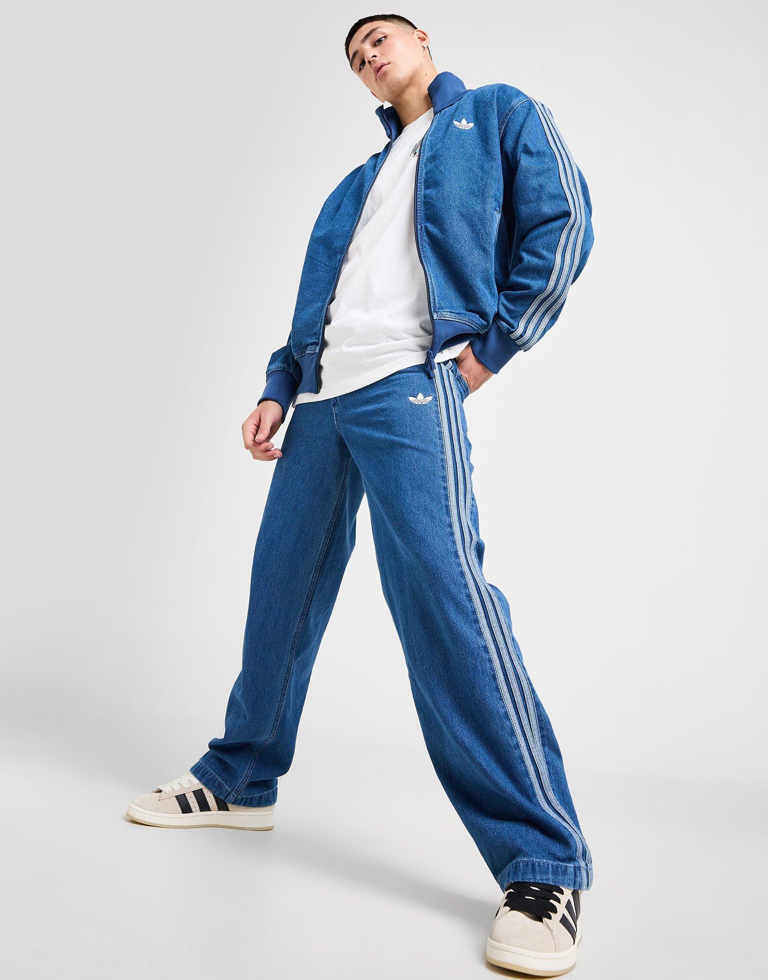 Blue adidas Originals Denim Firebird Track Pants - JD Sports Blue adidas Originals Denim Firebird Track Pants - JD Sports