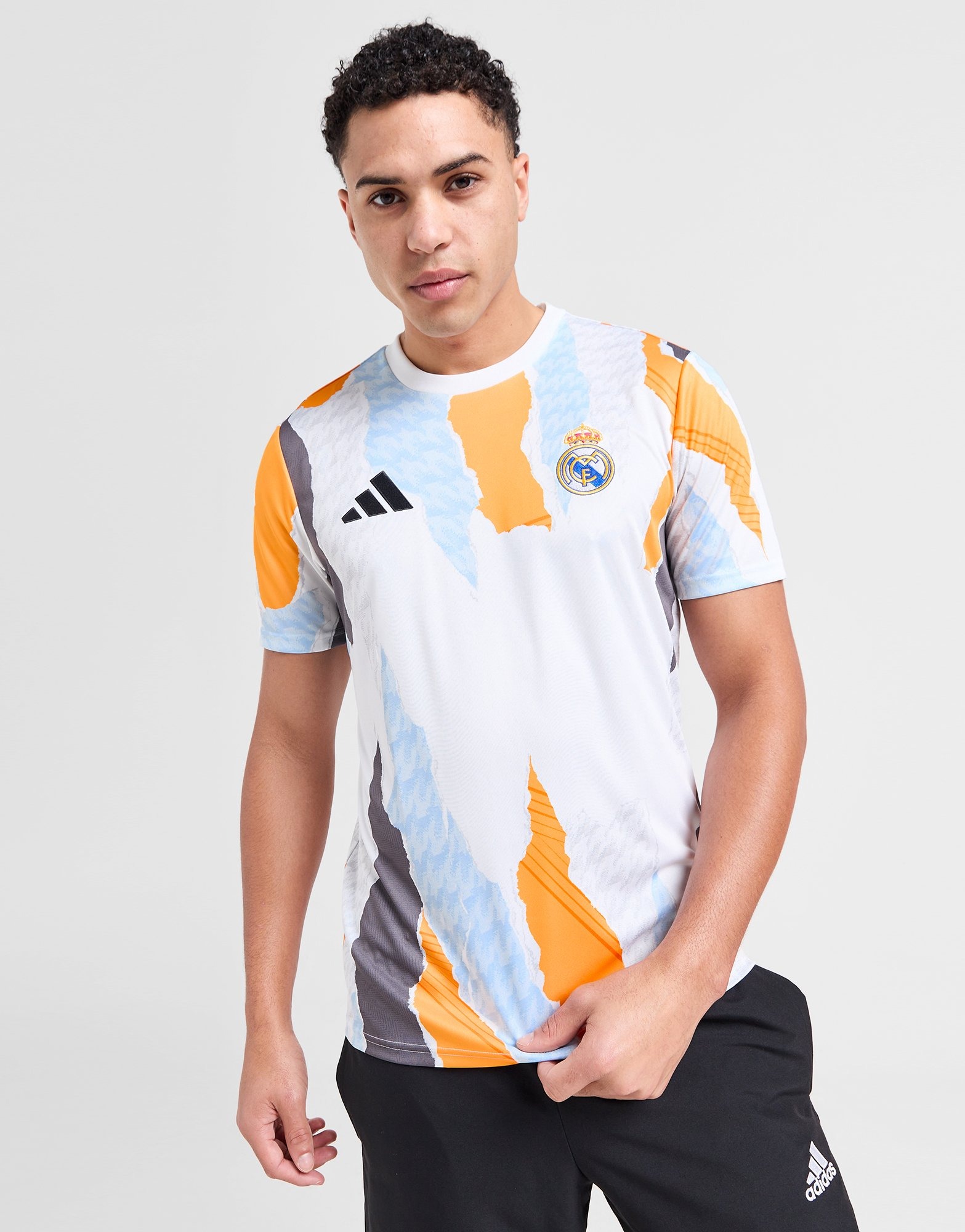 White Adidas Real Madrid Pre Match Shirt - Jd Sports Global