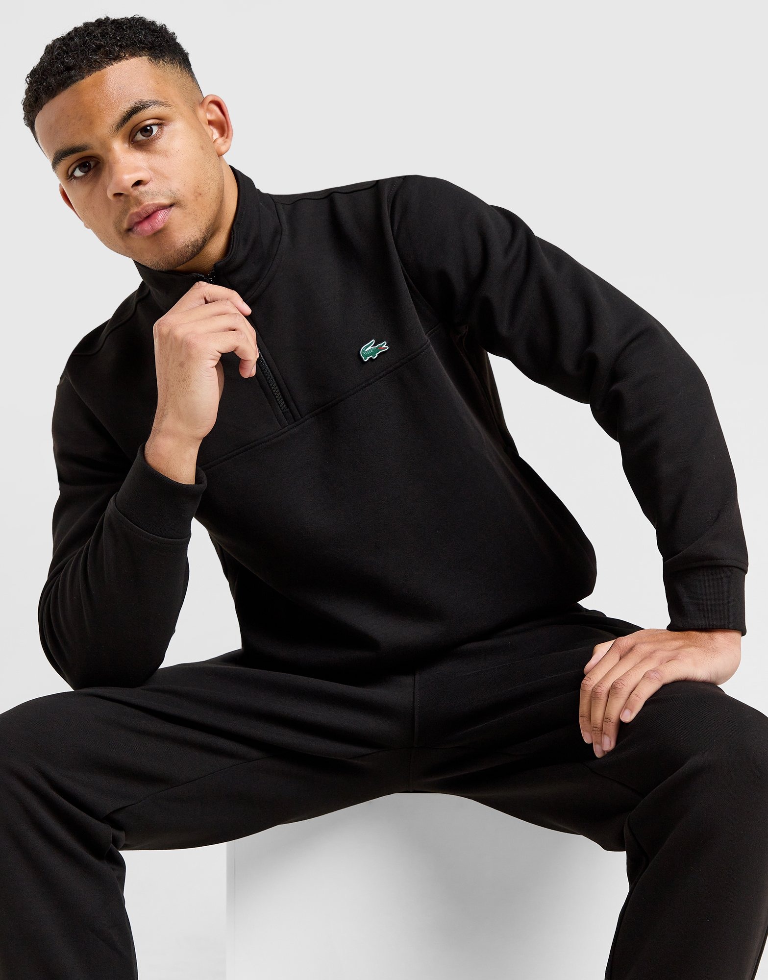 Lacoste Sweat Zippe Core Homme Noir JD Sports France