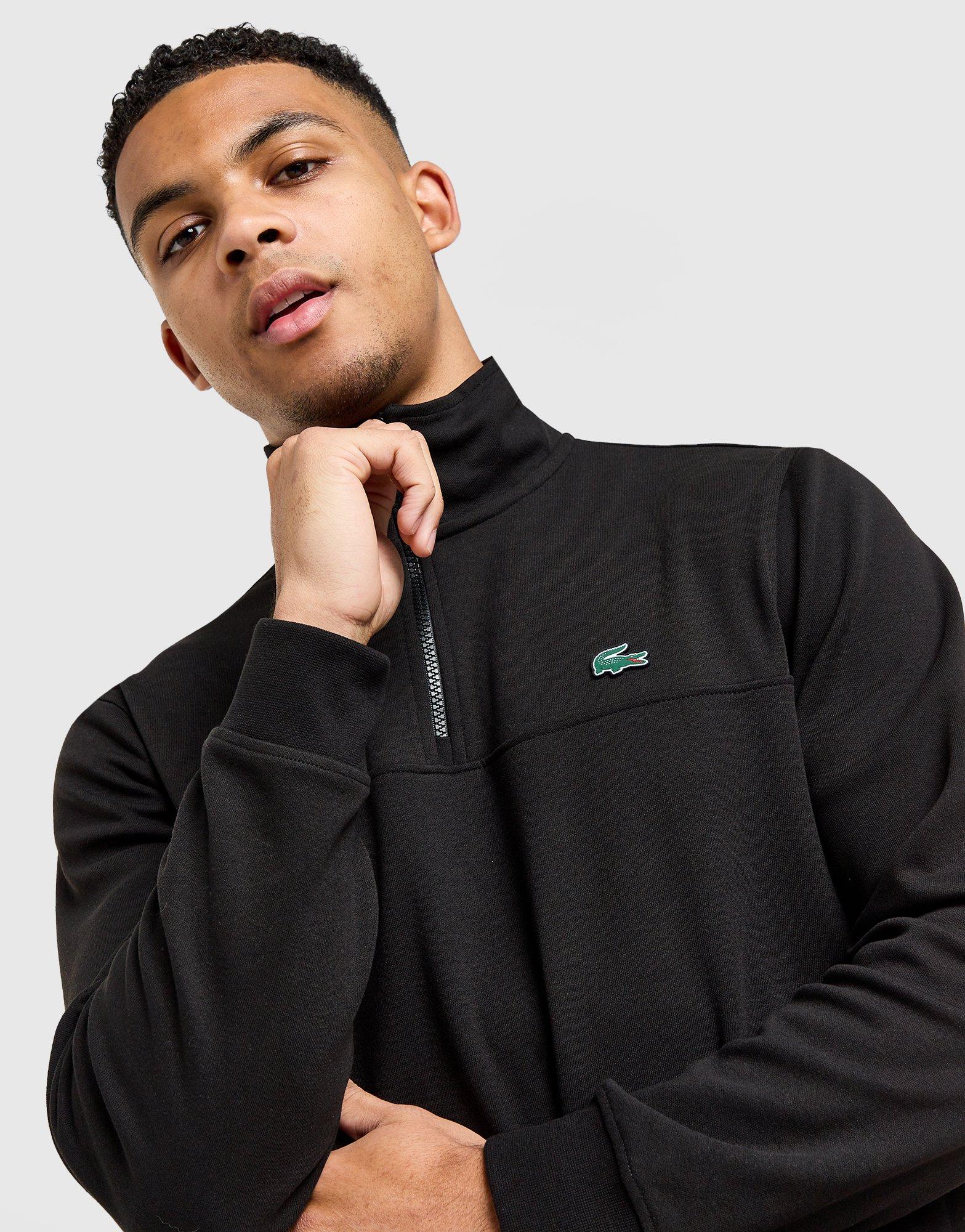 Black Lacoste Core 1/2 Zip Sweatshirt - JD Sports Global