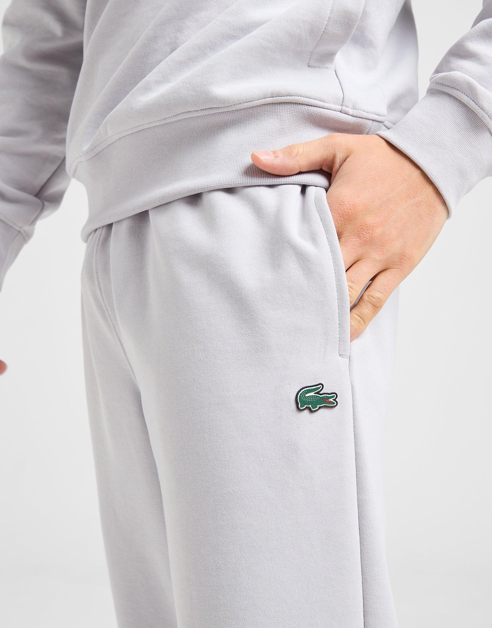 Grey Lacoste Core Fleece Joggers JD Sports Global