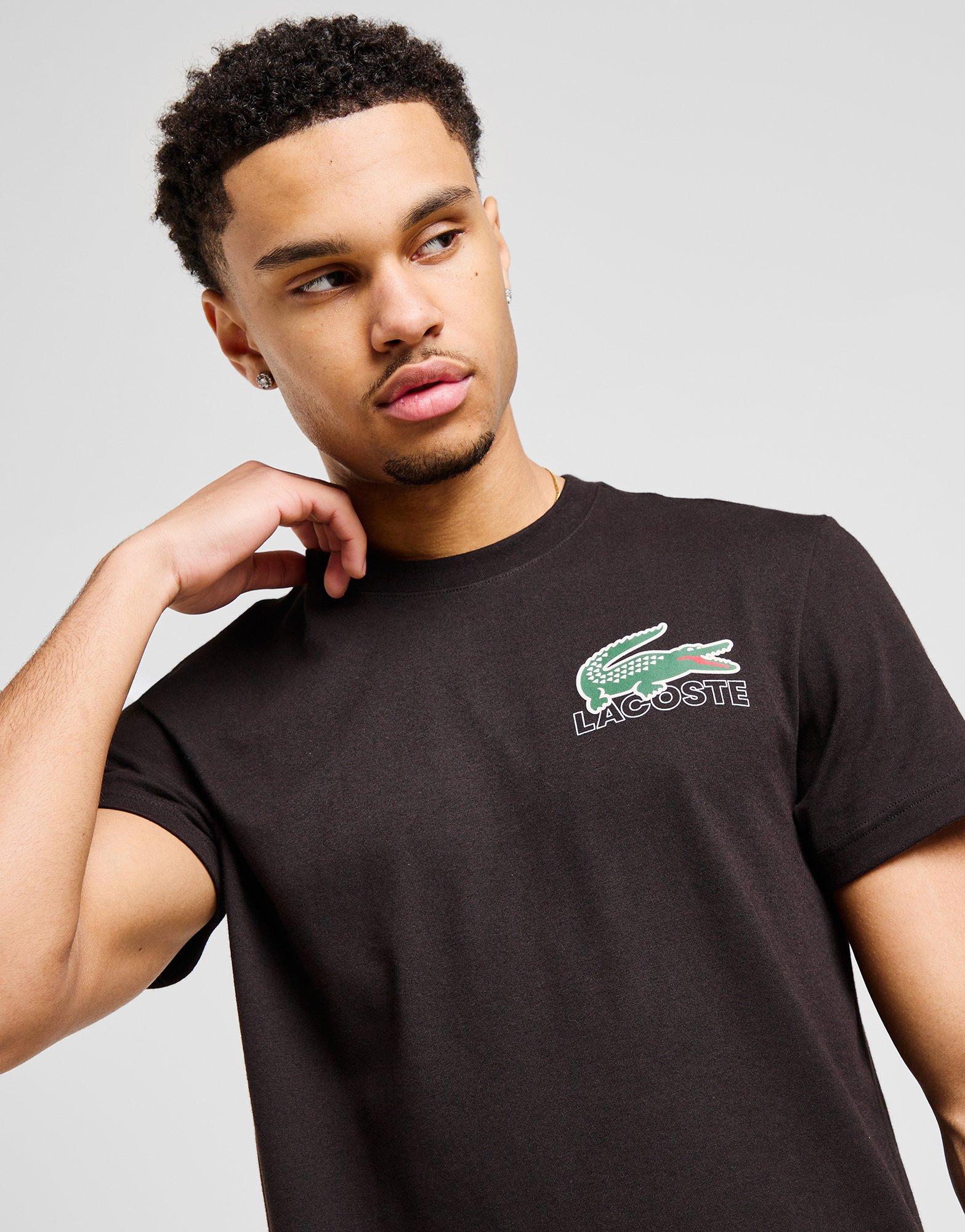 LACOSTE☆Repeat Back Print Tシャツ 2色【UK発】 Lacoste Repeat Back Print T-shirt in Black for Men | Lyst UK