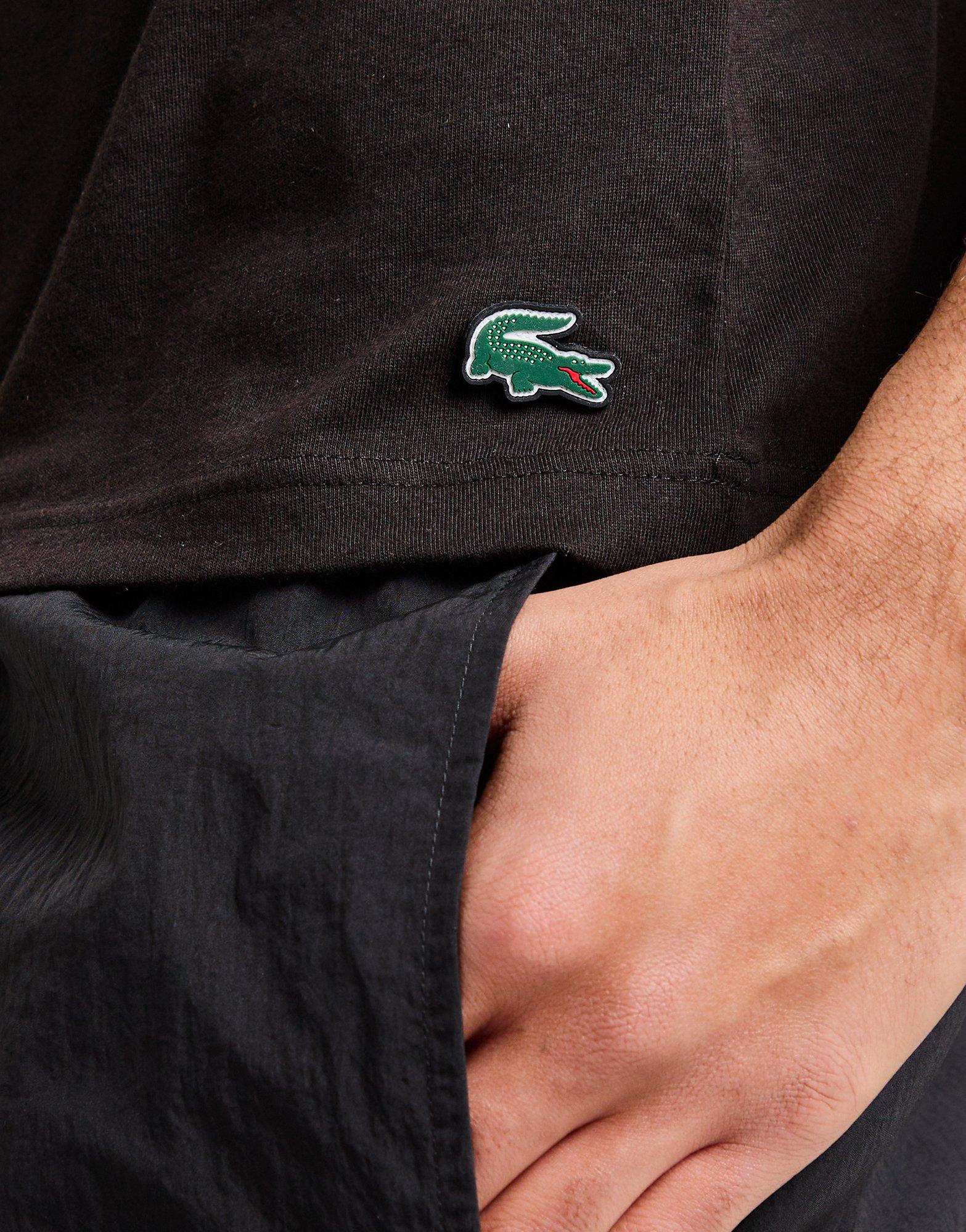 Black Lacoste Repeat Back Print T-Shirt - JD Sports Global