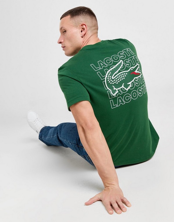 T-shirt with Patch and Print on the Back T-shirt with Patch and Print on the Back