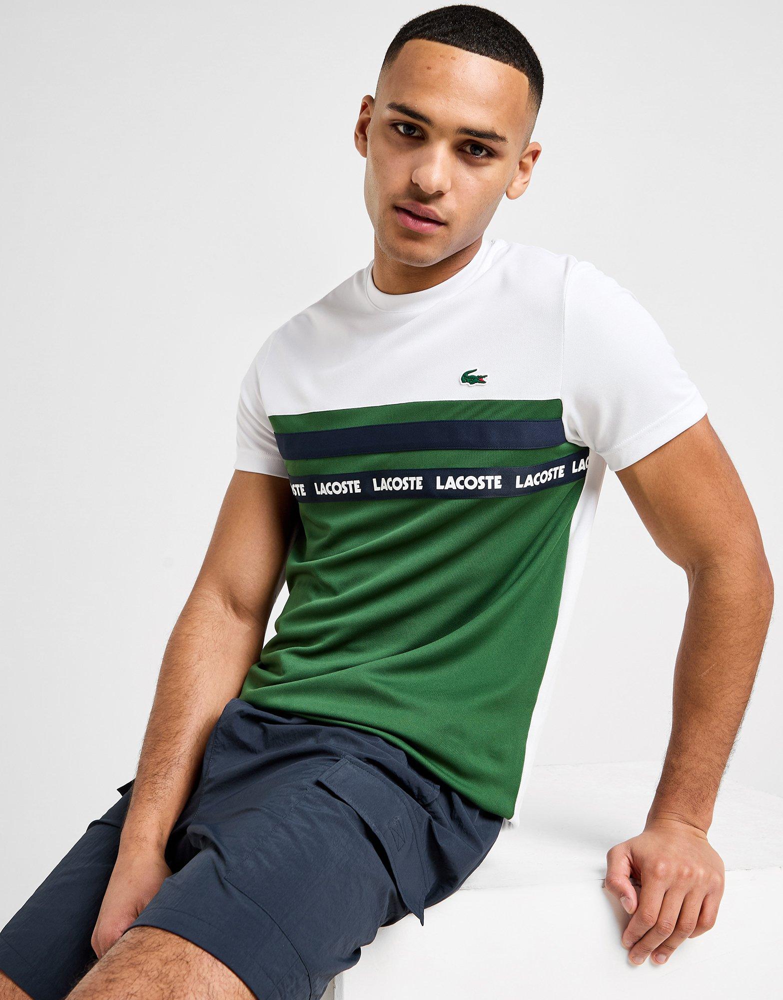 Cheap lacoste colour block t shirt Sale Black Friday