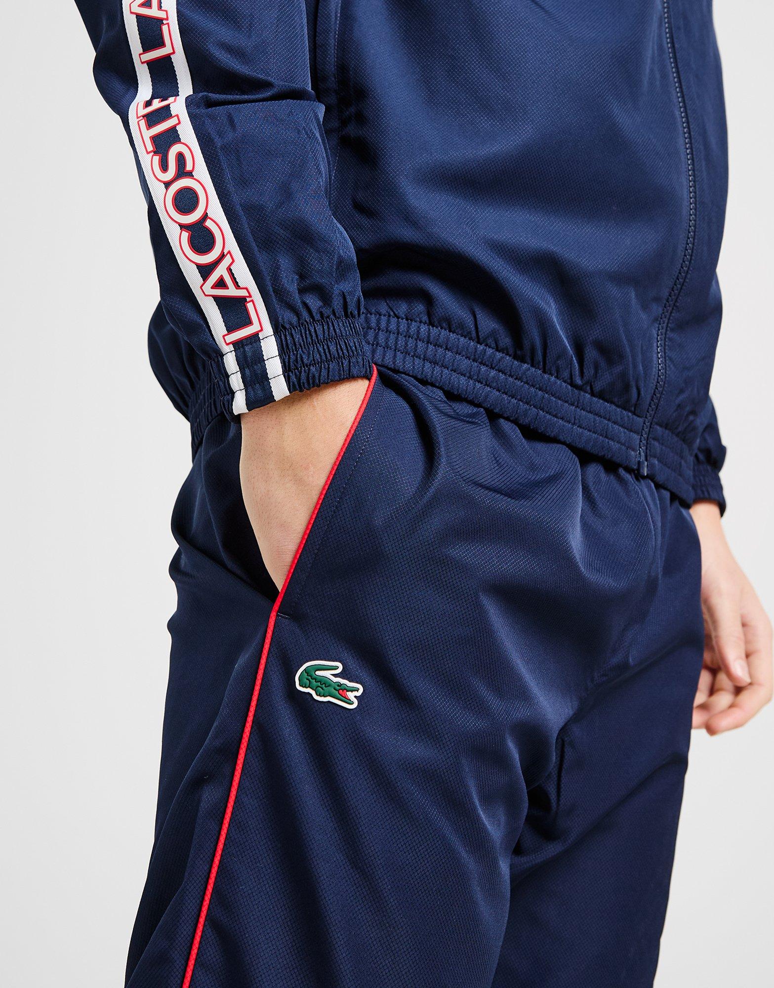 Lacoste Taffeta Taped Hooded Tracksuit