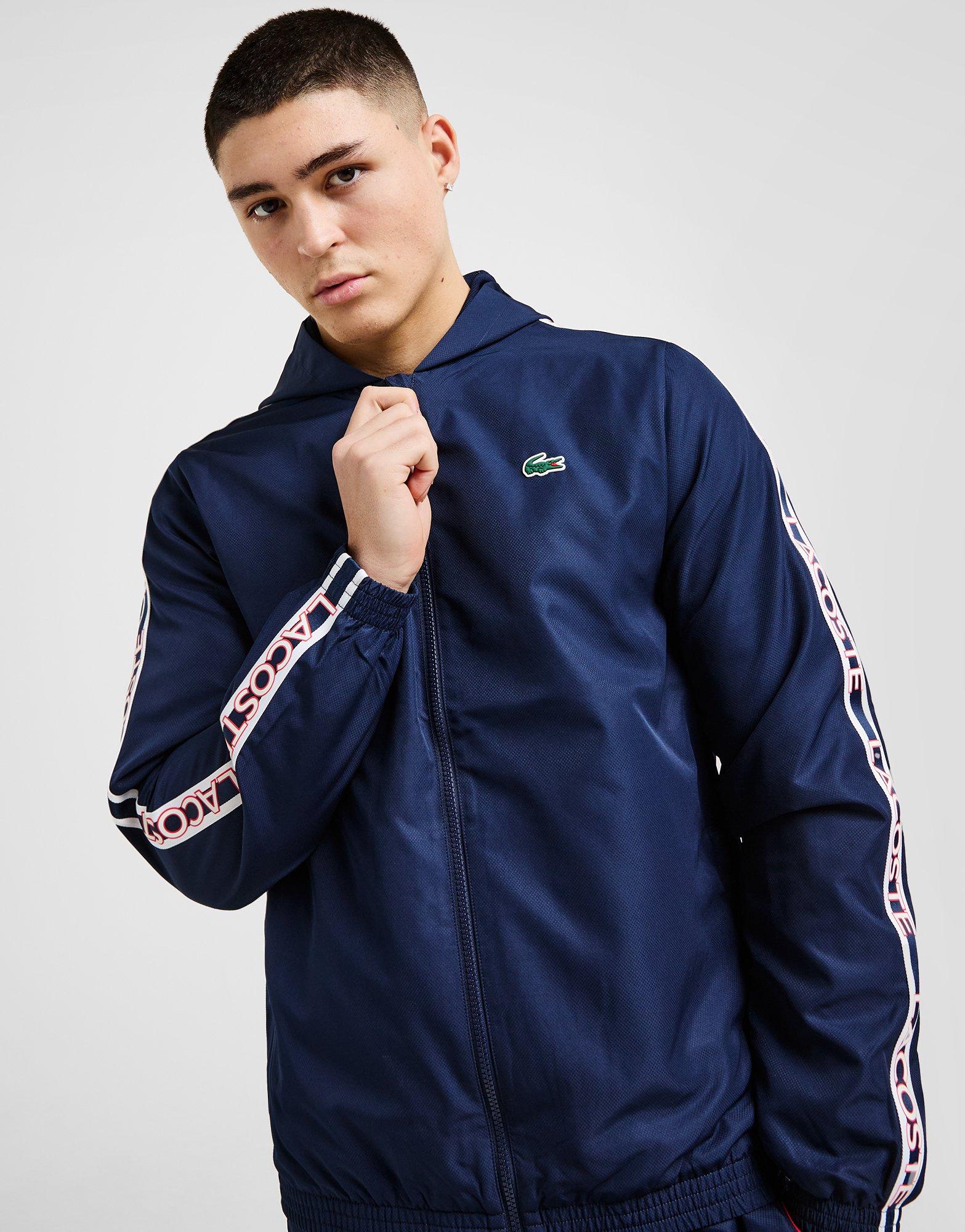 Lacoste Taffeta Taped Hooded Tracksuit
