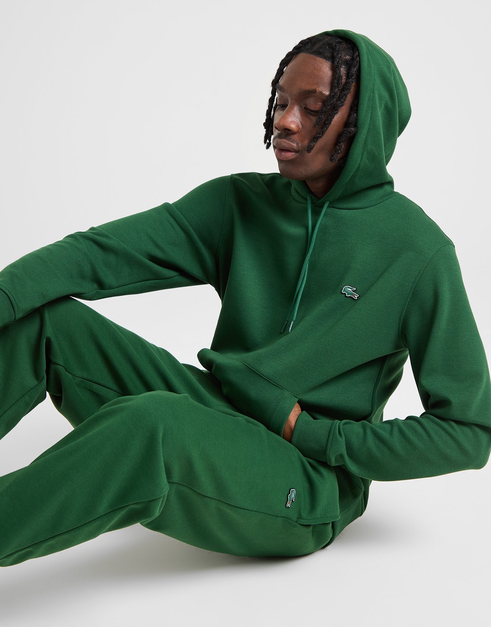 GrÃ¸n Lacoste Core Overhead Hoodie - JD Sports Danmark