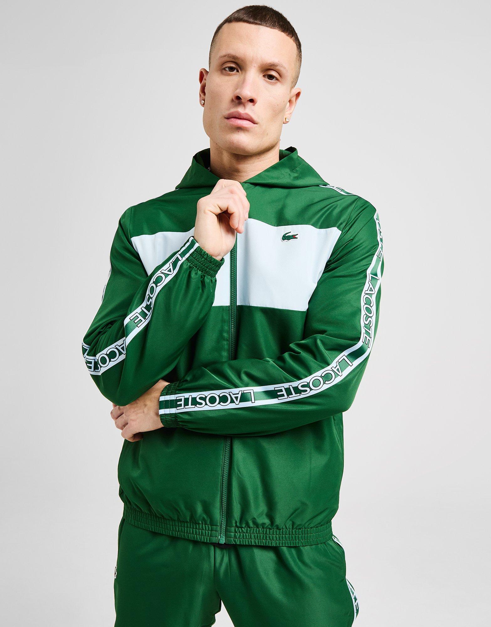 ◆Lacoste◆Colour Block Taffeta Full Zip フーディー パーカー Black Lacoste Colour Block Taffeta Full Zip Hoodie | JD