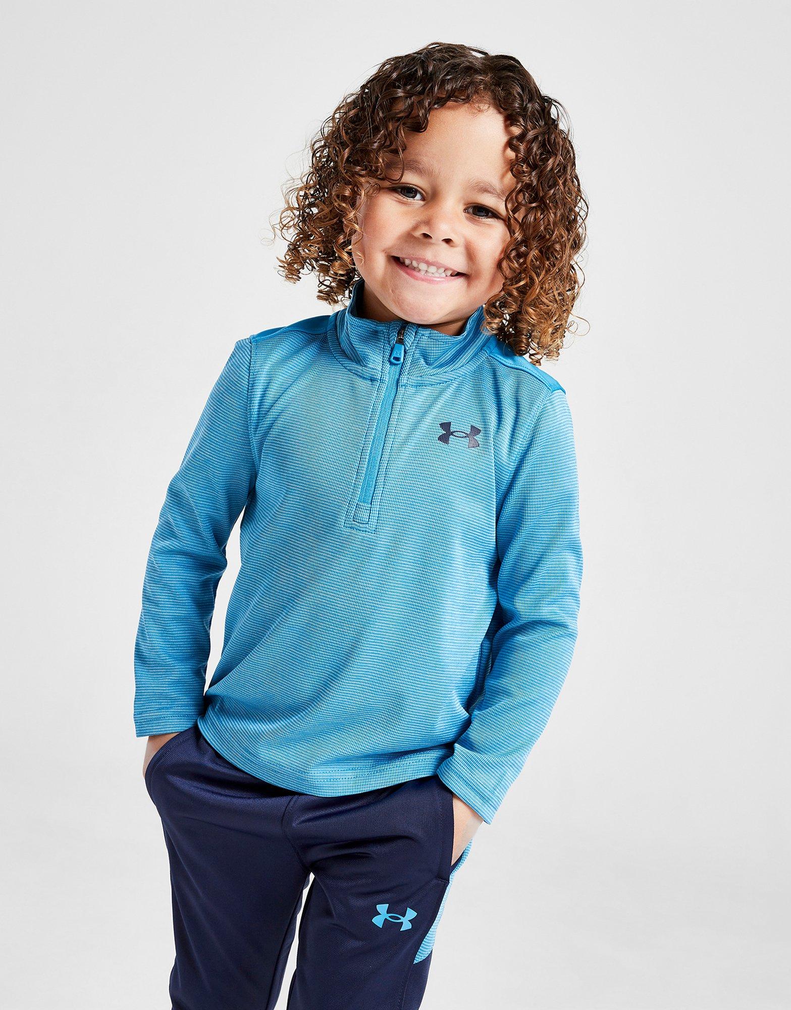 Blue Under Armour UA Tech Twist 1/4 Zip Top/Track Pants Set Infant