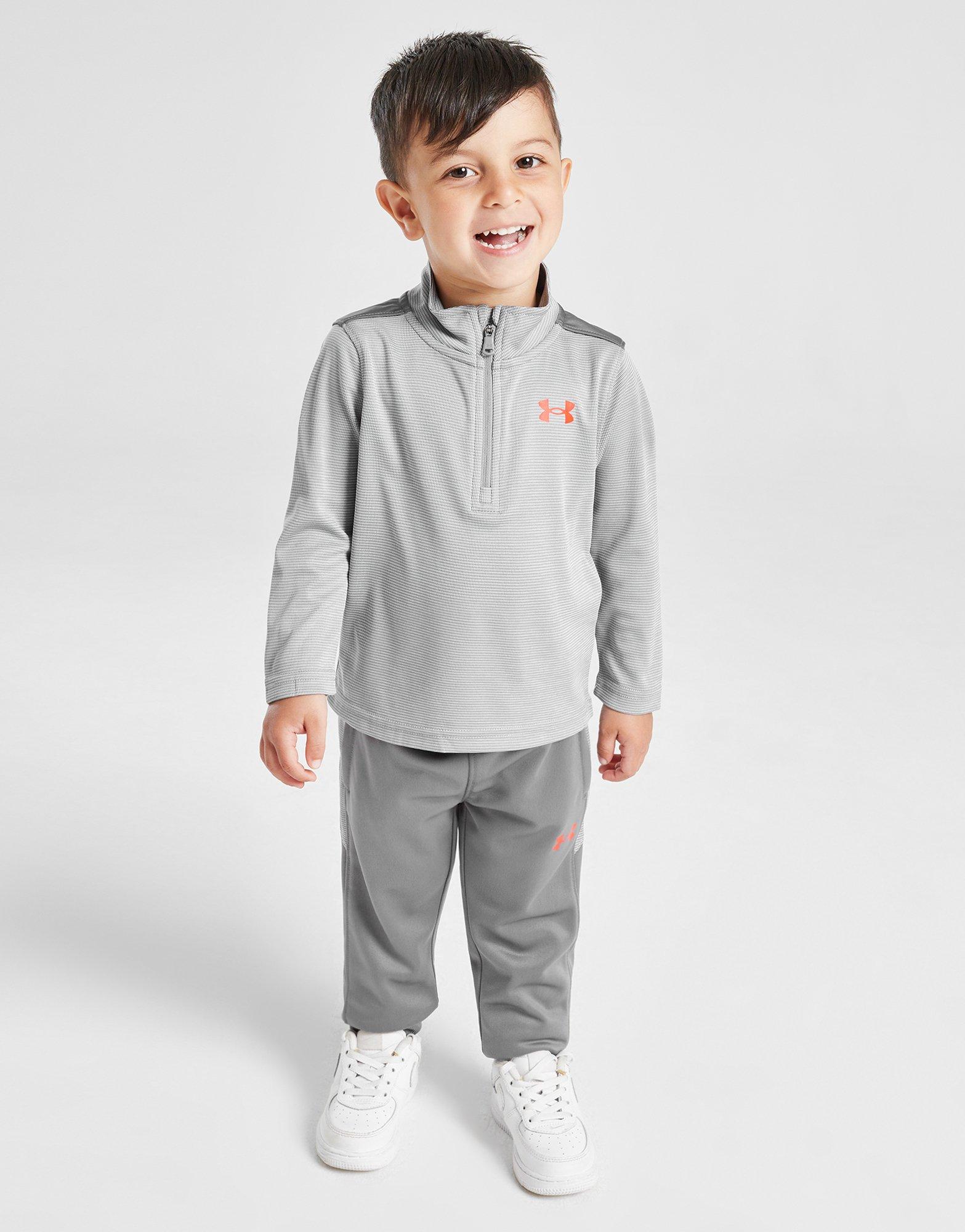 Grey Under Armour UA Tech Twist 1/4 Zip Top/Track Pants Set Infant - Main Image