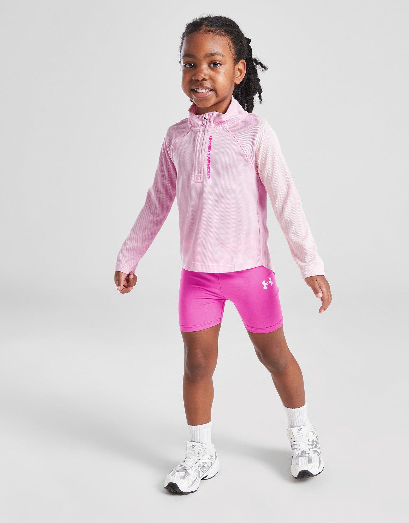 Under Armour Girls' Tech Twist 1/4 Zip/Shorts Set Infant