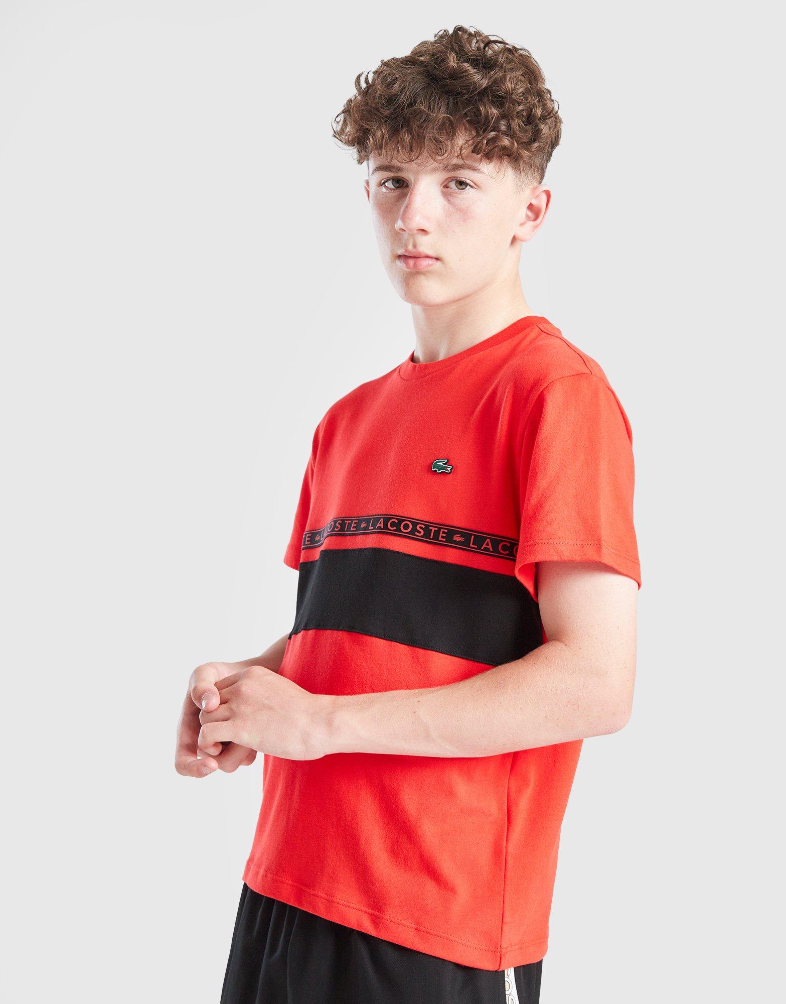 【Lacoste】Tape T-Shirt ラコステ Tシャツ Lacoste Graphic Tape Regular Fit Short Sleeve T-Shirt
