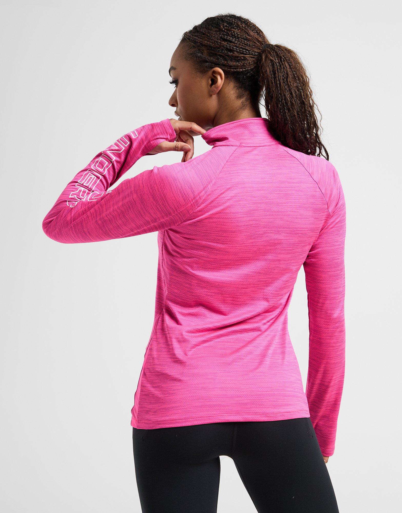Pink Under Armour Tech Vent 1/4 Zip Top - JD Sports Global