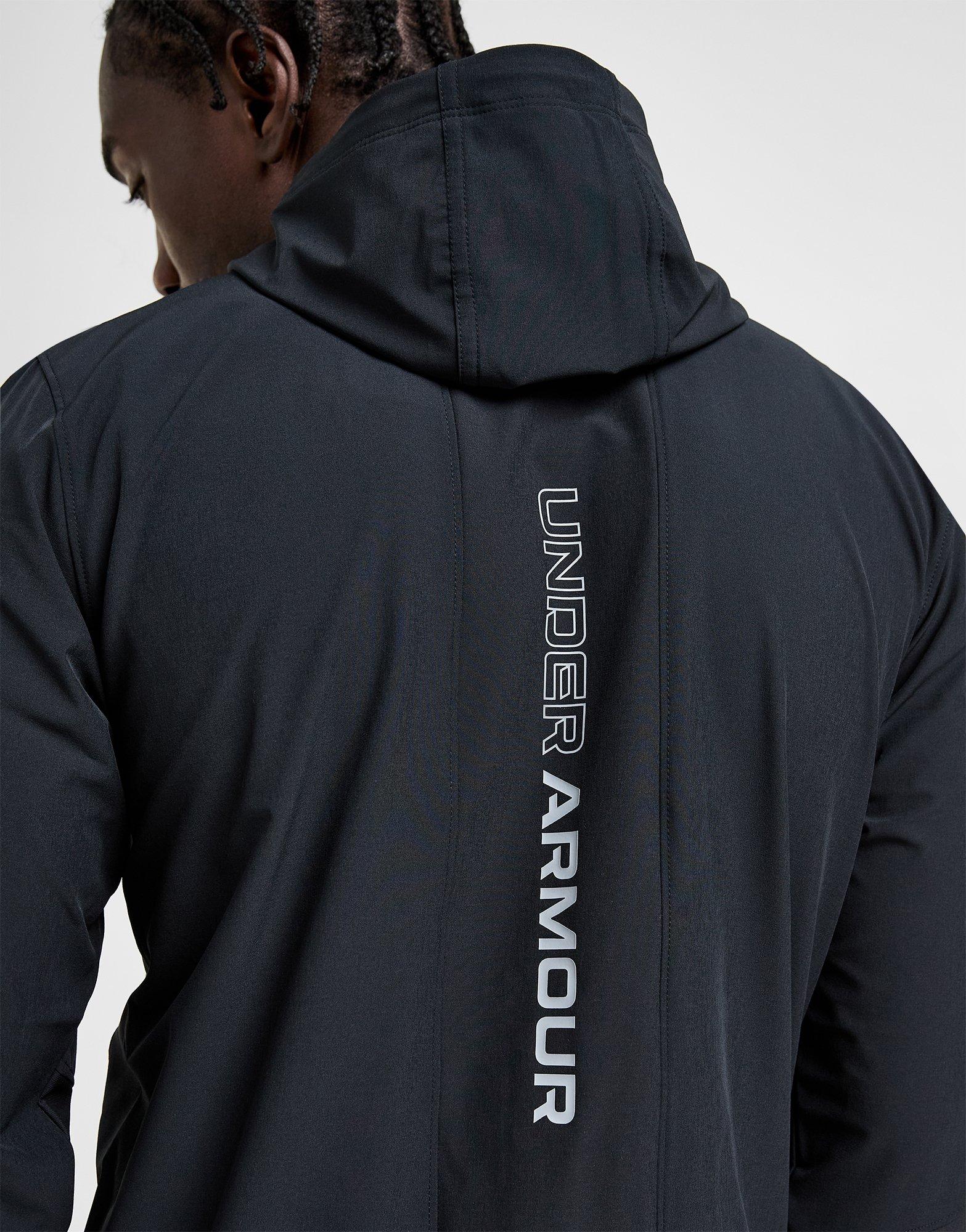 Black Under Armour UA Vanish Woven Full Zip Jacket - JD