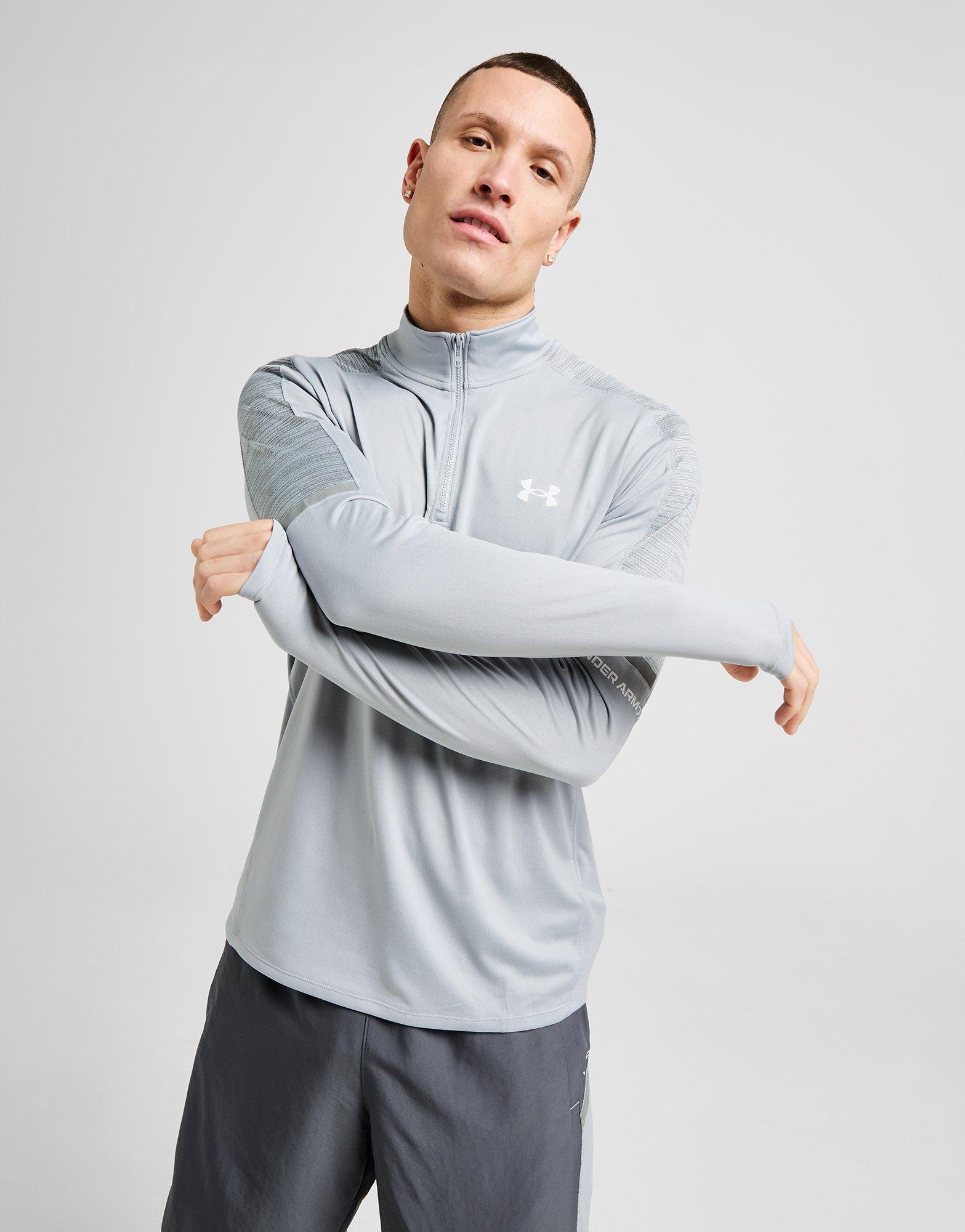 Grey Under Armour Tech Utility 1/4 Zip Top - JD Sports Global