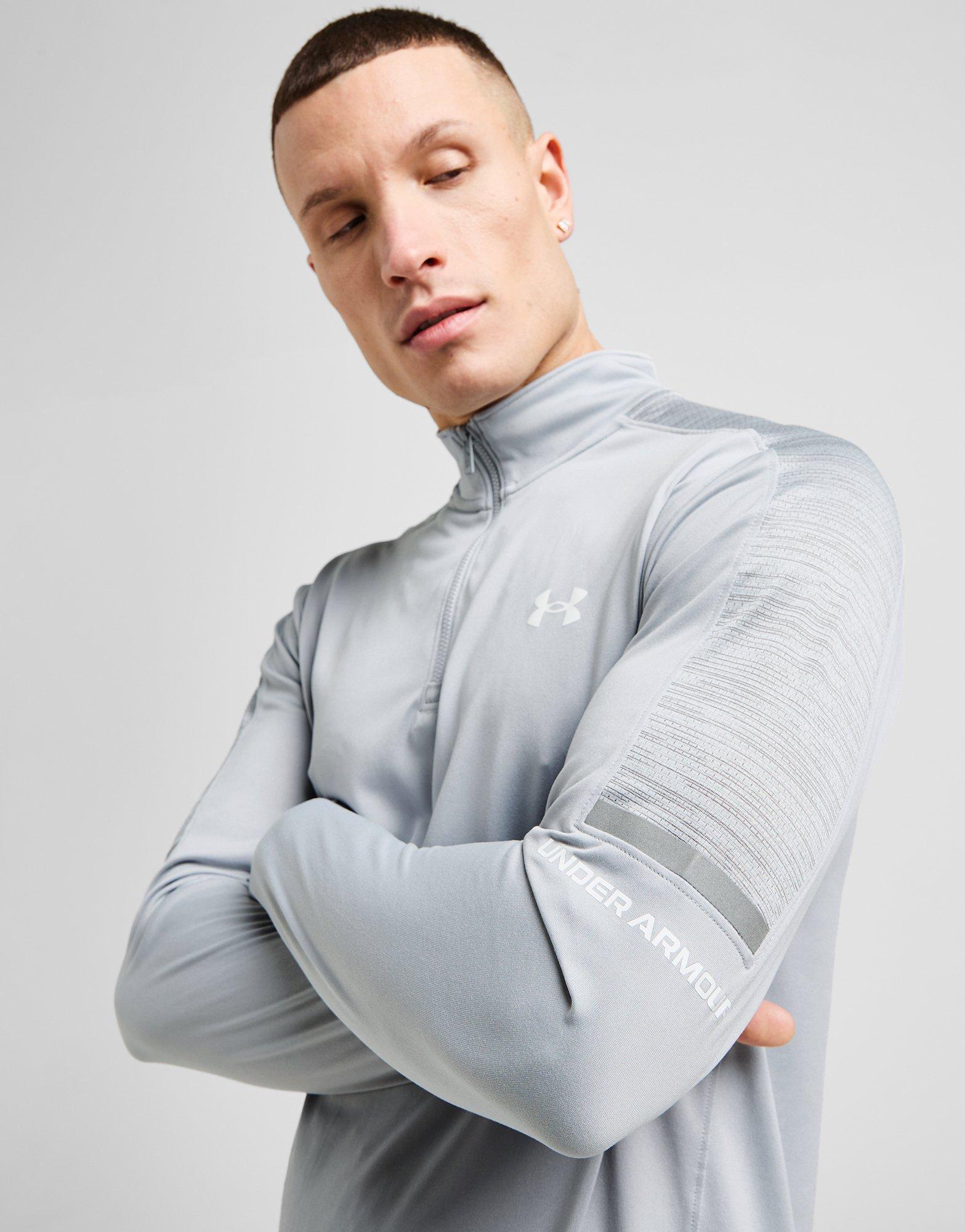 Grey Under Armour Tech Utility 1/4 Zip Top - JD Sports Global