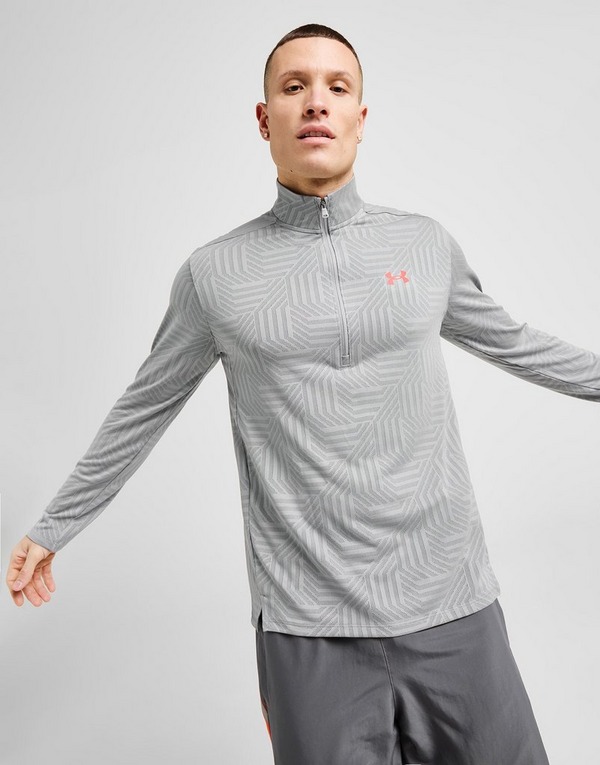 Grey Under Armour Geotessa 1/4 Zip Top | JD Sports UK Grey Under Armour Geotessa 1/4 Zip Top | JD Sports UK
