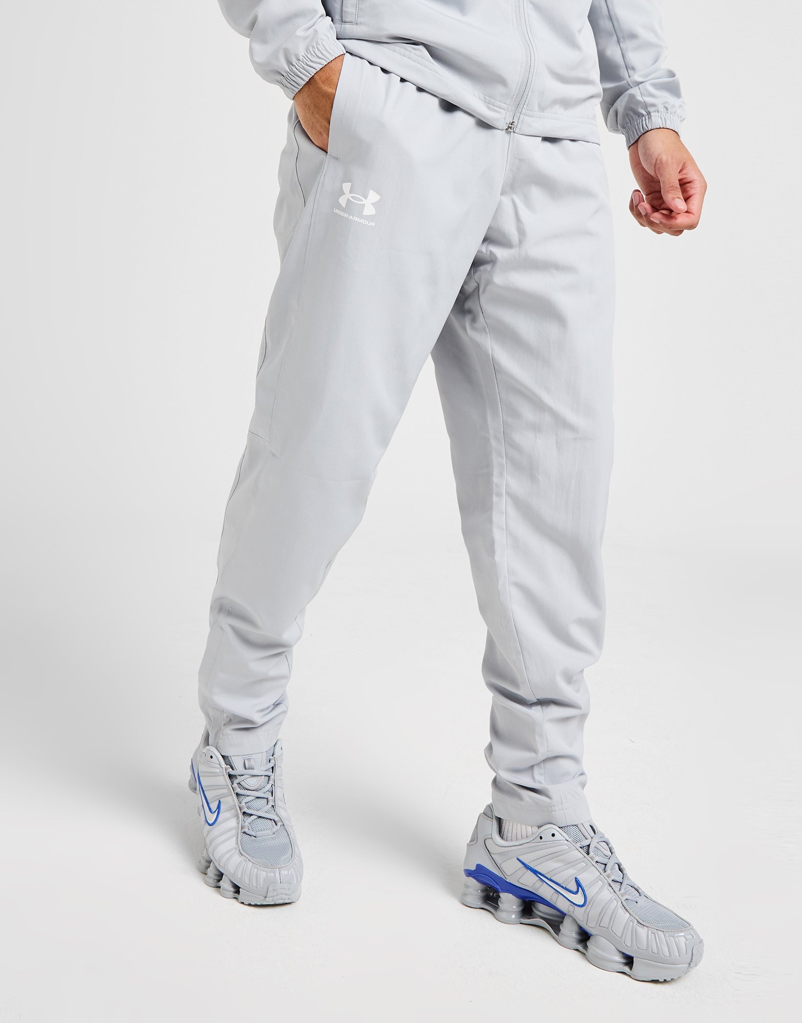 Under Armour Pantalon de survêtement tissé UA Rival Gris- JD Sports France 