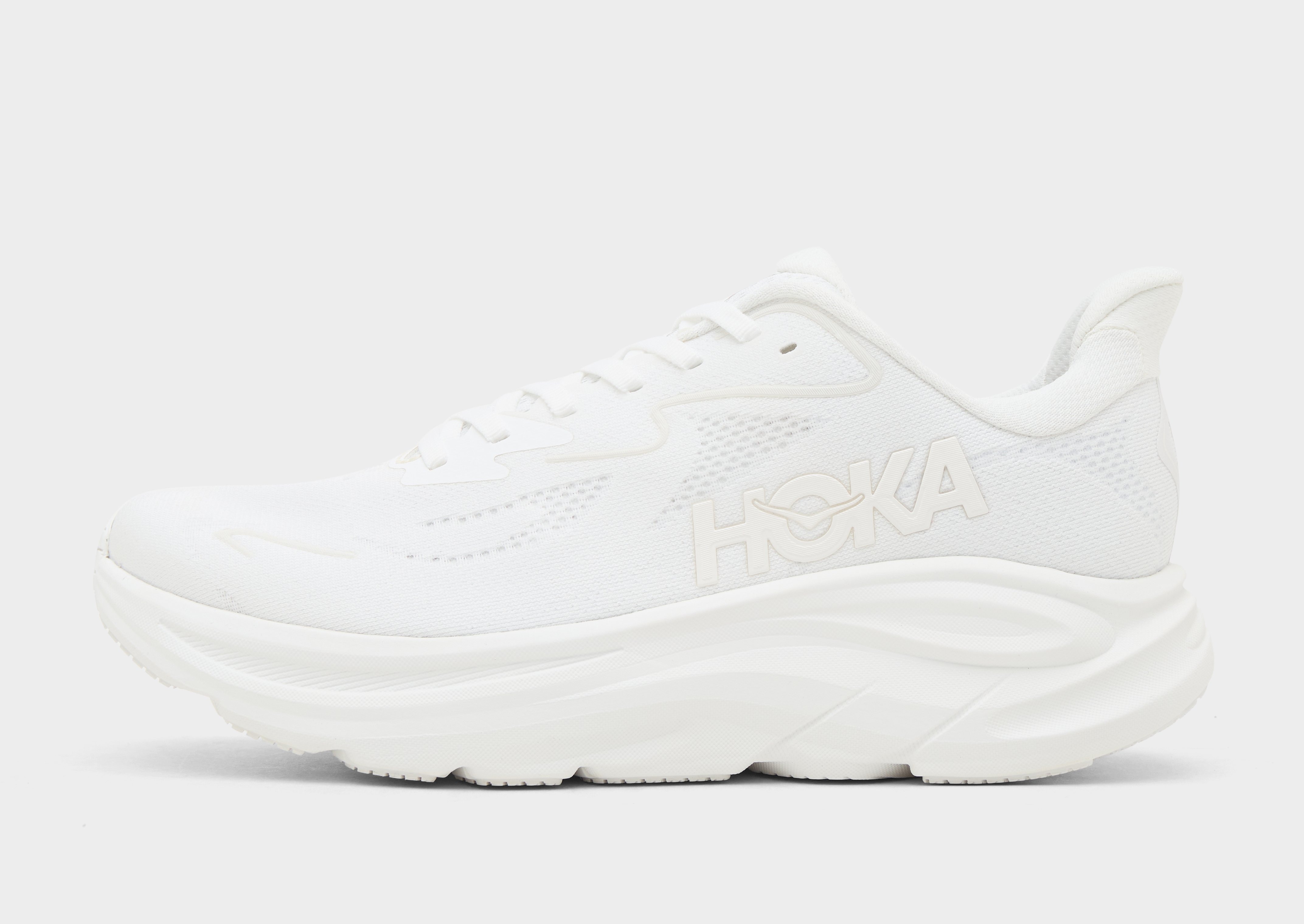 White HOKA Clifton 10 Women's | JD Sports UK