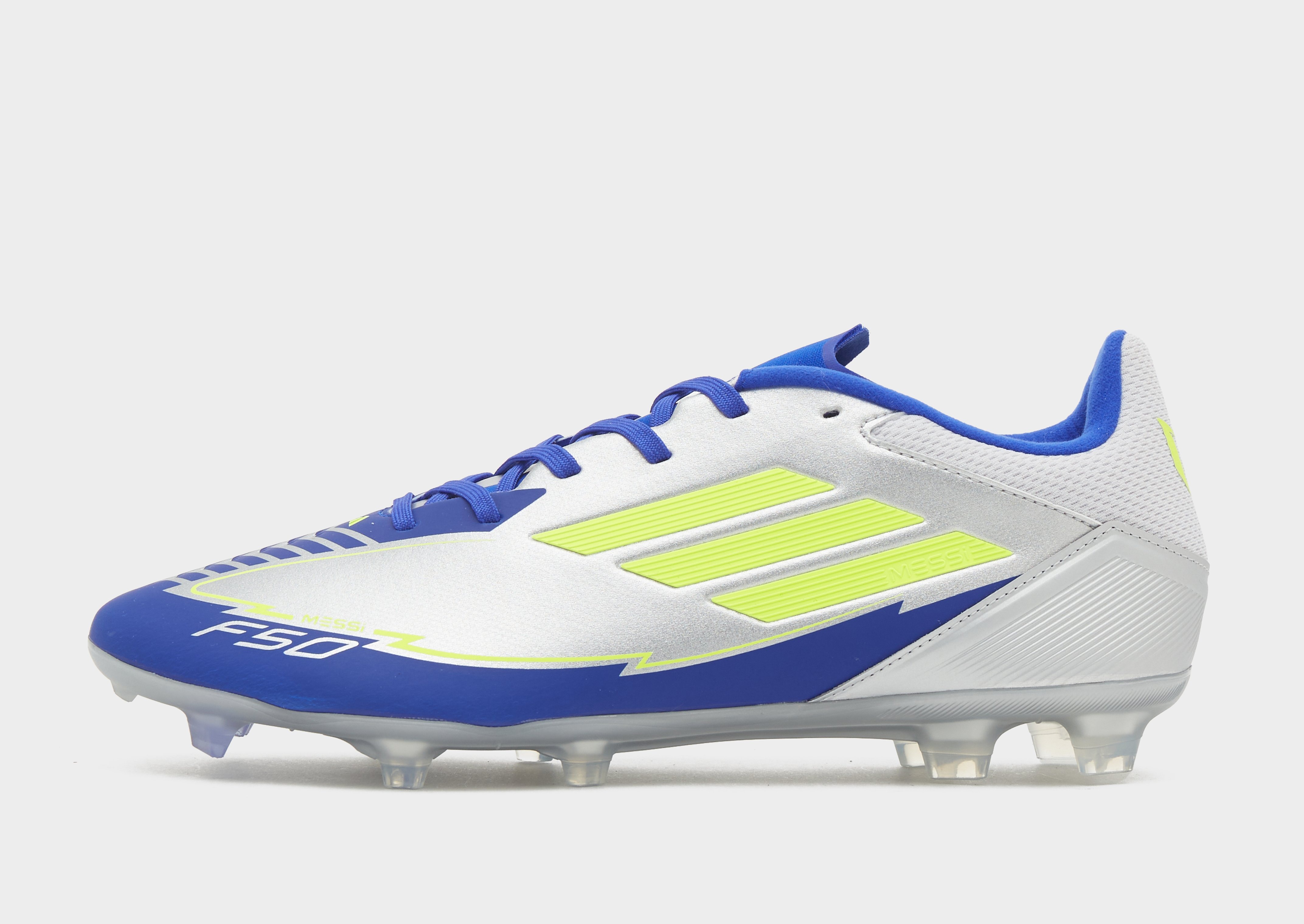 Grey adidas F50 Messi League FG - JD Sports Global