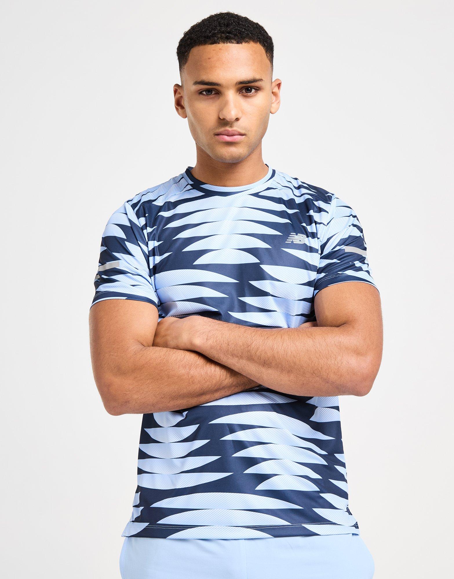 New Balance Stripe All Over Print T-Shirt