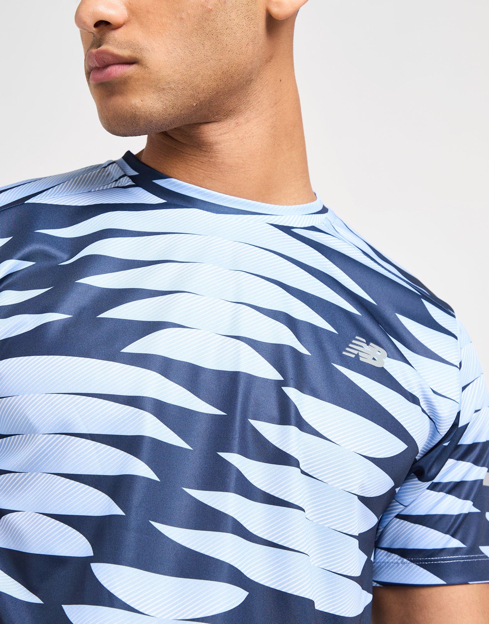 New Balance Stripe All Over Print T-Shirt